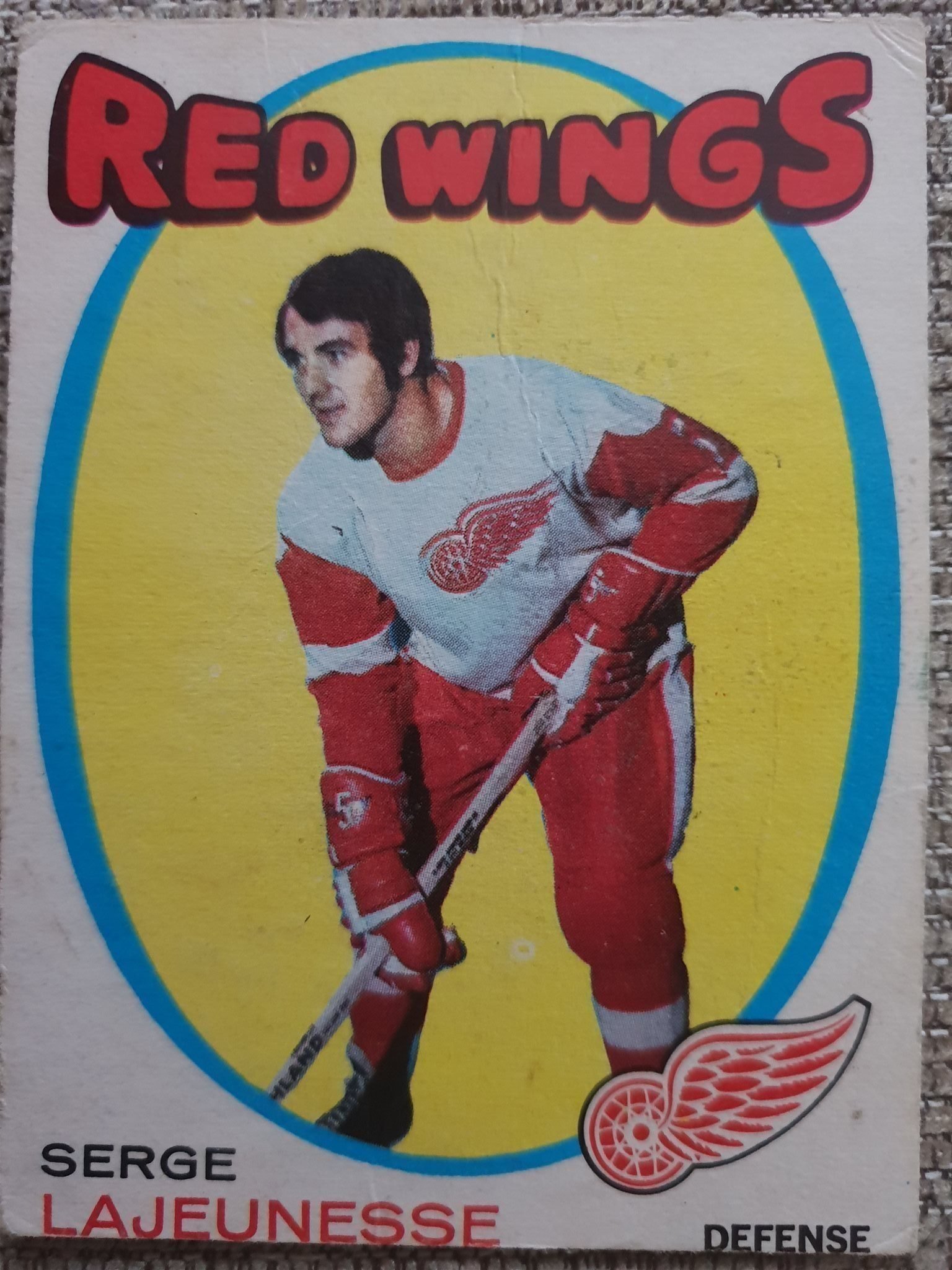 Serge Lajeunesse- O-Pee-Chee 1971-72 Detroit Red Wings nhl Hockeykort vintage