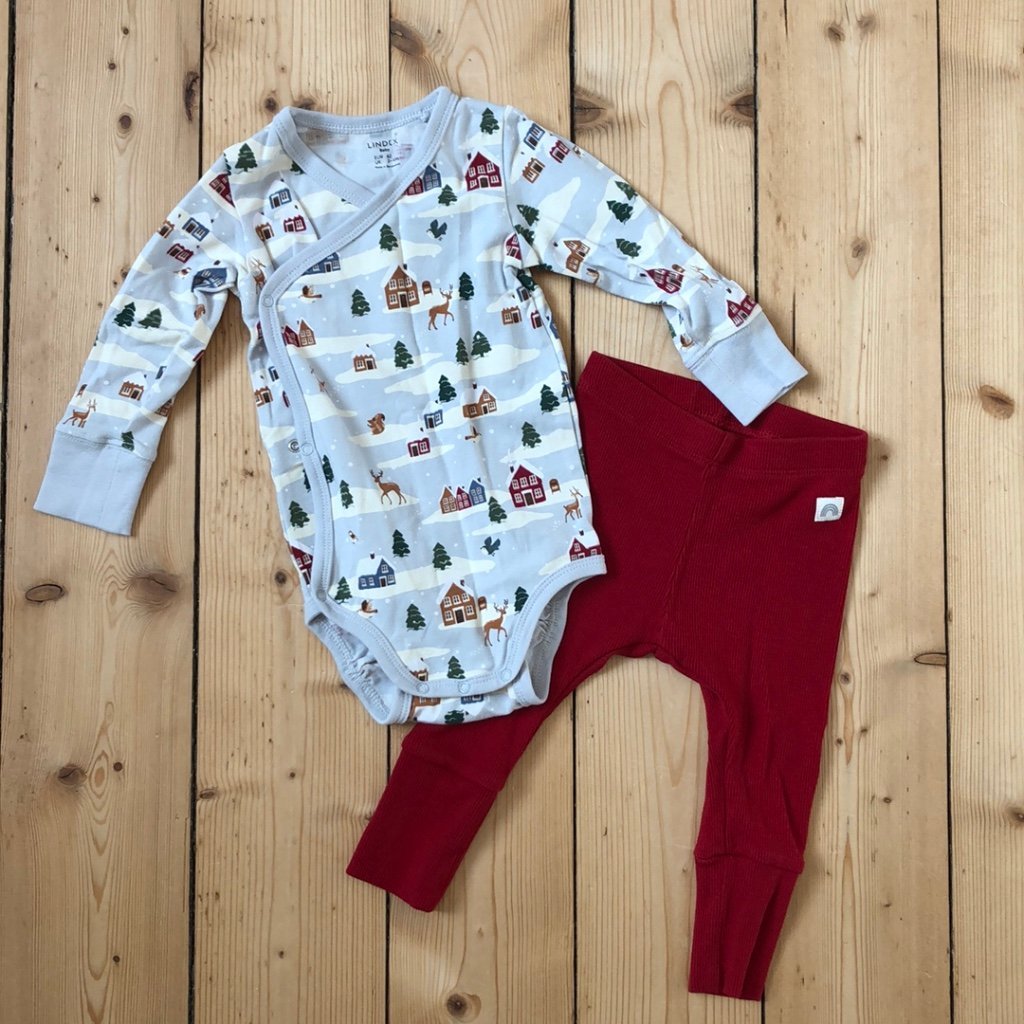 Jul/vinter. Body och byxa stl 62, Lindex Köp på Tradera (616227301)