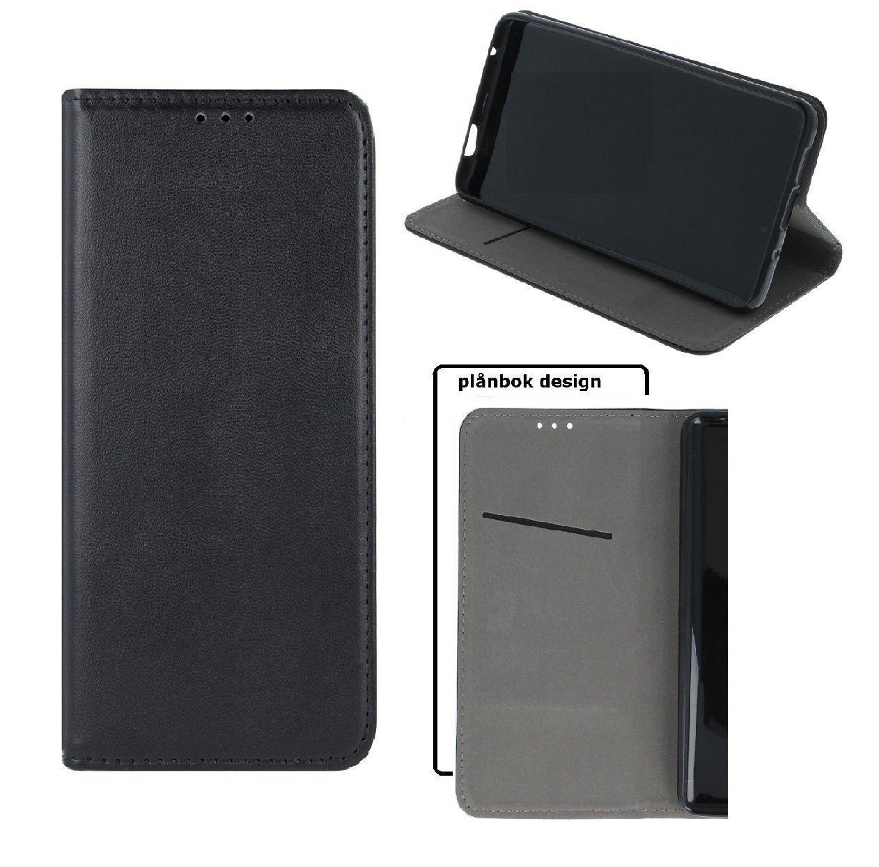 Sony Xperia 10 Plus Smart Magnetic Fodral Mobilplånbok - Svart