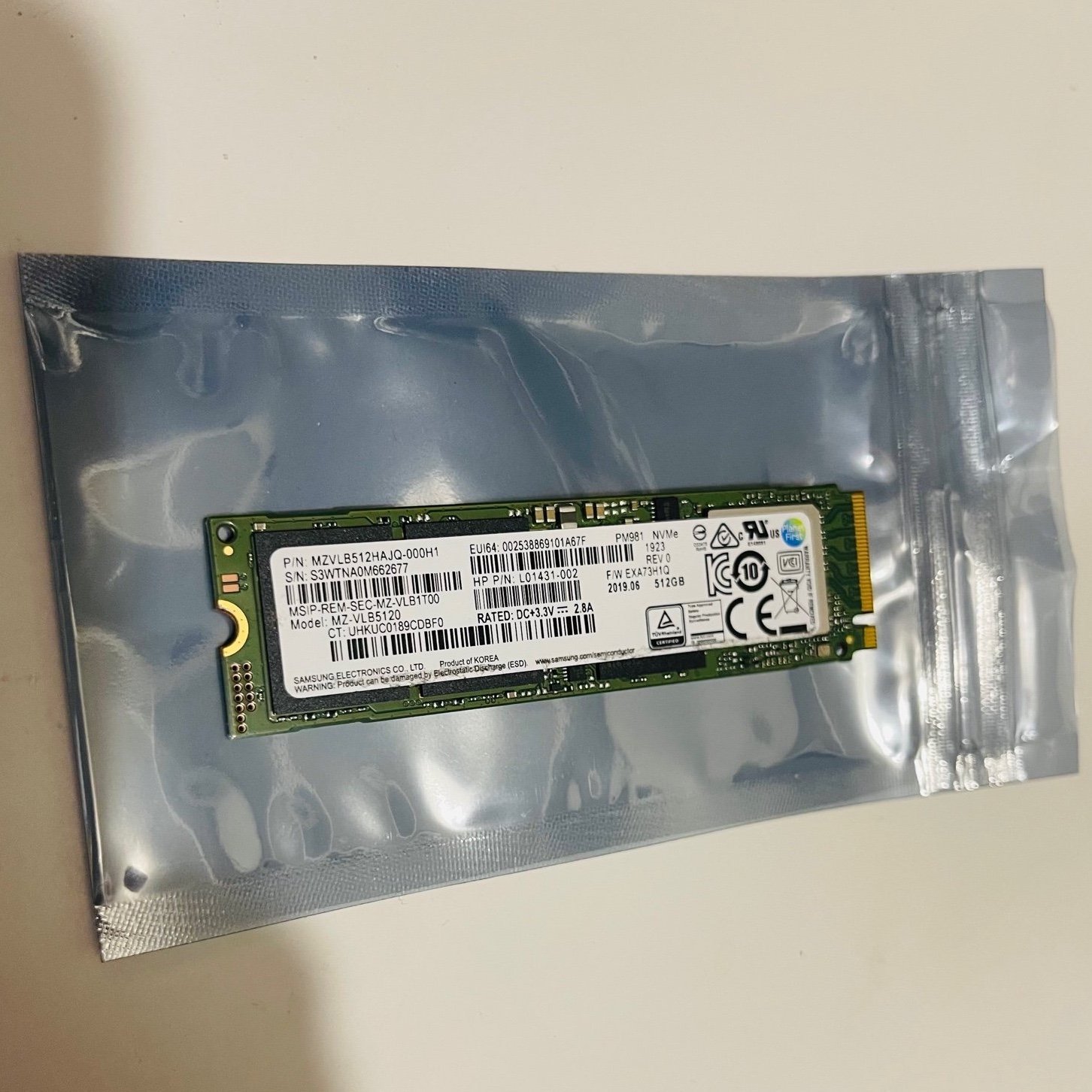 Samsung MZ-VLB5120 - 512GB PCIe gen 3x4 NVMe M... | Köp på Tradera ...