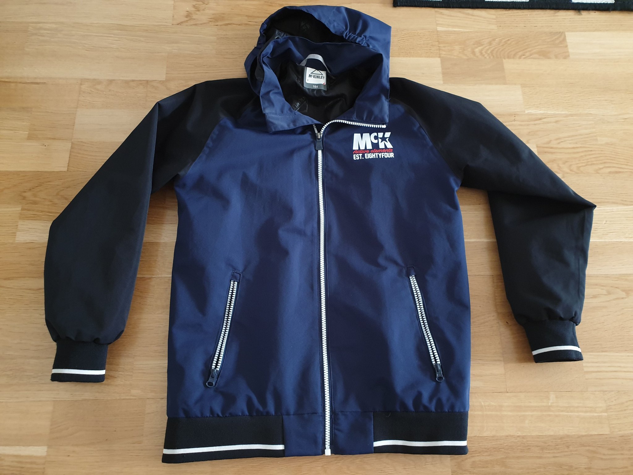 Ny blå McKinley jacka jacket lättviktsjacka Barn JR 164 Ny blå McKinley jacka jacket lättviktsjacka Barn JR 164