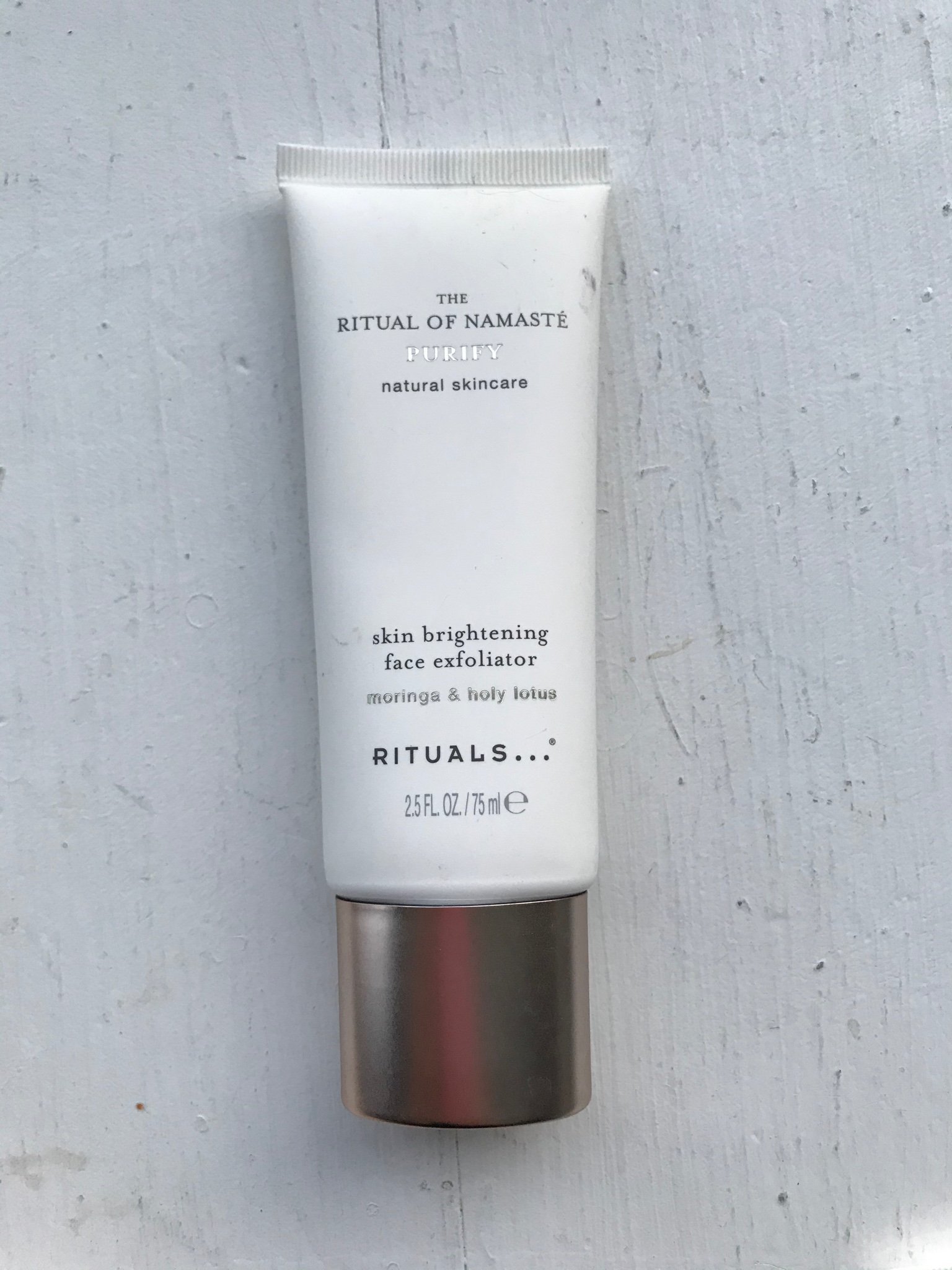 rituals skin brightening face exfoliator