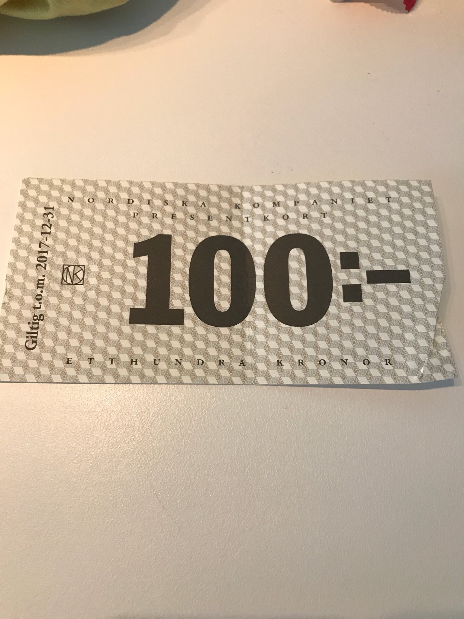 Presentkort nk säljes