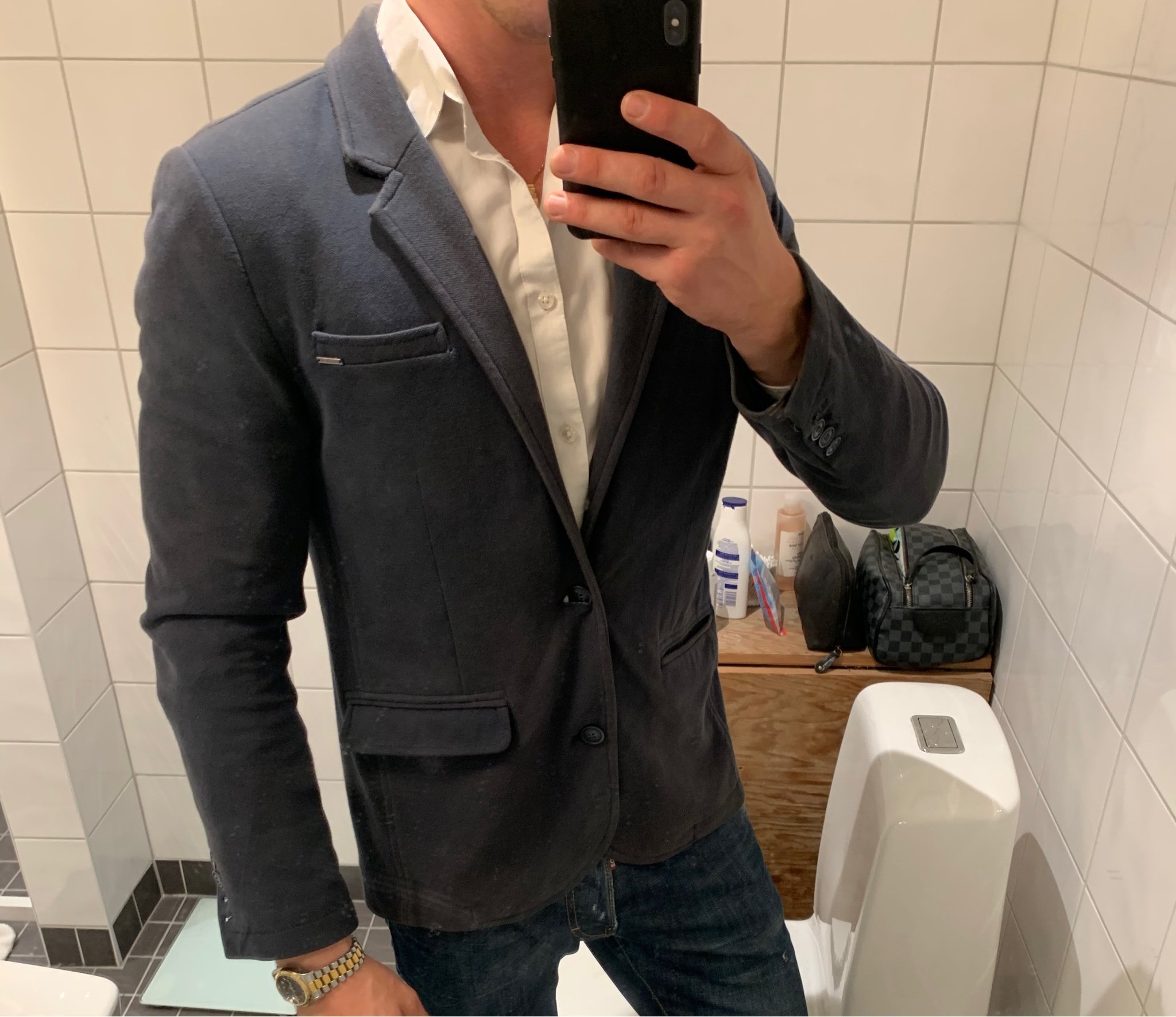 Marinblå kavajblazer storlek Large (418504617) ᐈ Köp på Marinblå kavajblazer storlek Large (418504617) ᐈ Köp på