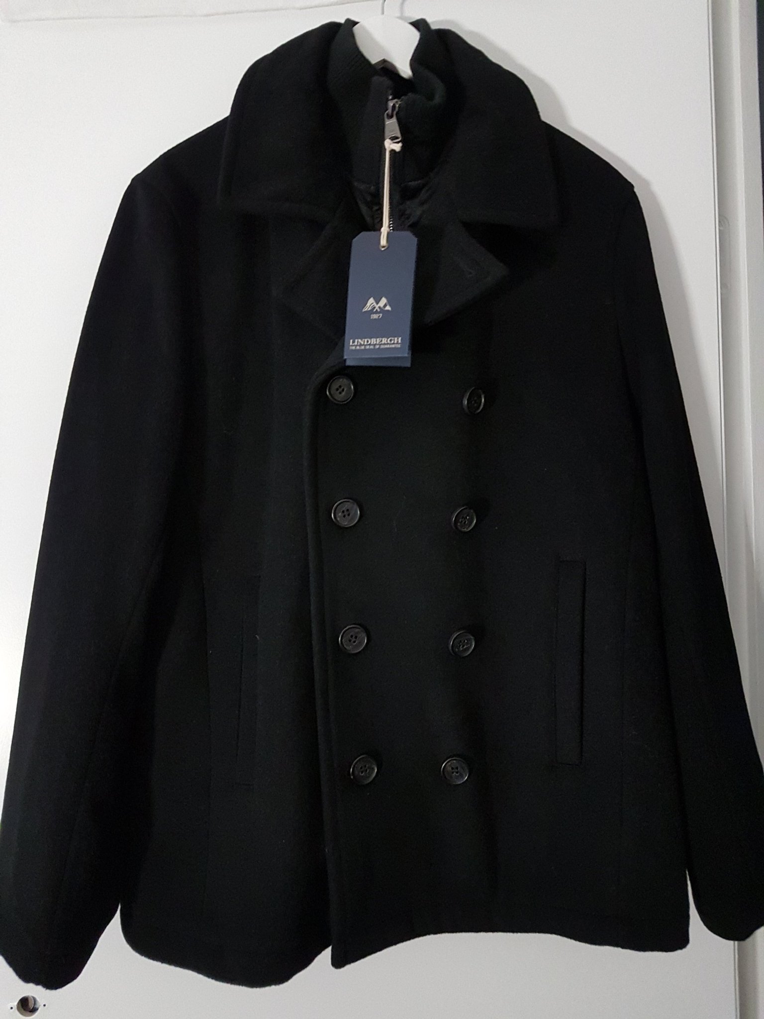 Lindbergh outlet wool peacoat