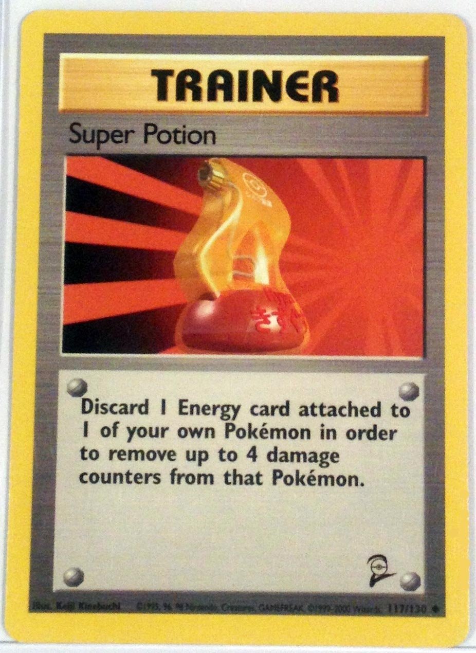 Pokemon Base Set 2 Uncommon Card #117//130 Super Potion
