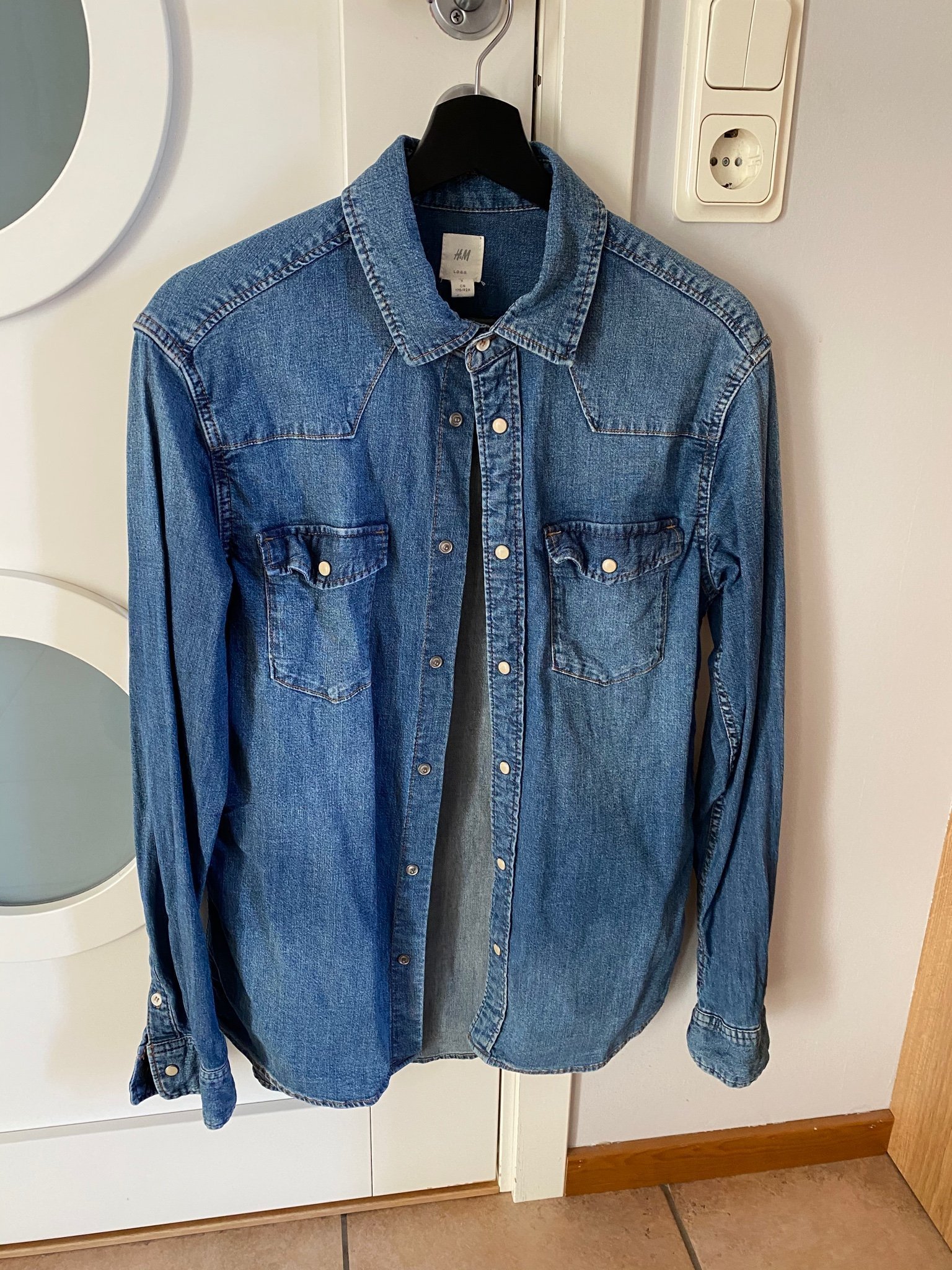 Jeans skjorta S