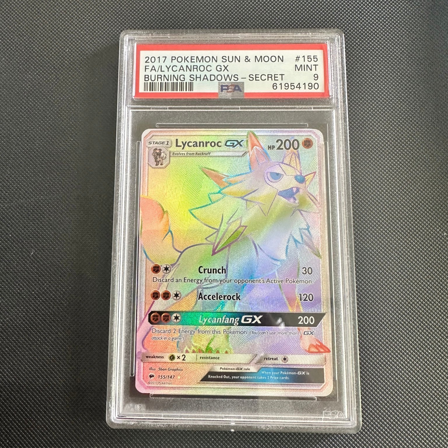 Lycanroc GX 155/147 Rainbow Secret Rare PSA 9 Köp på Tradera (614543150)