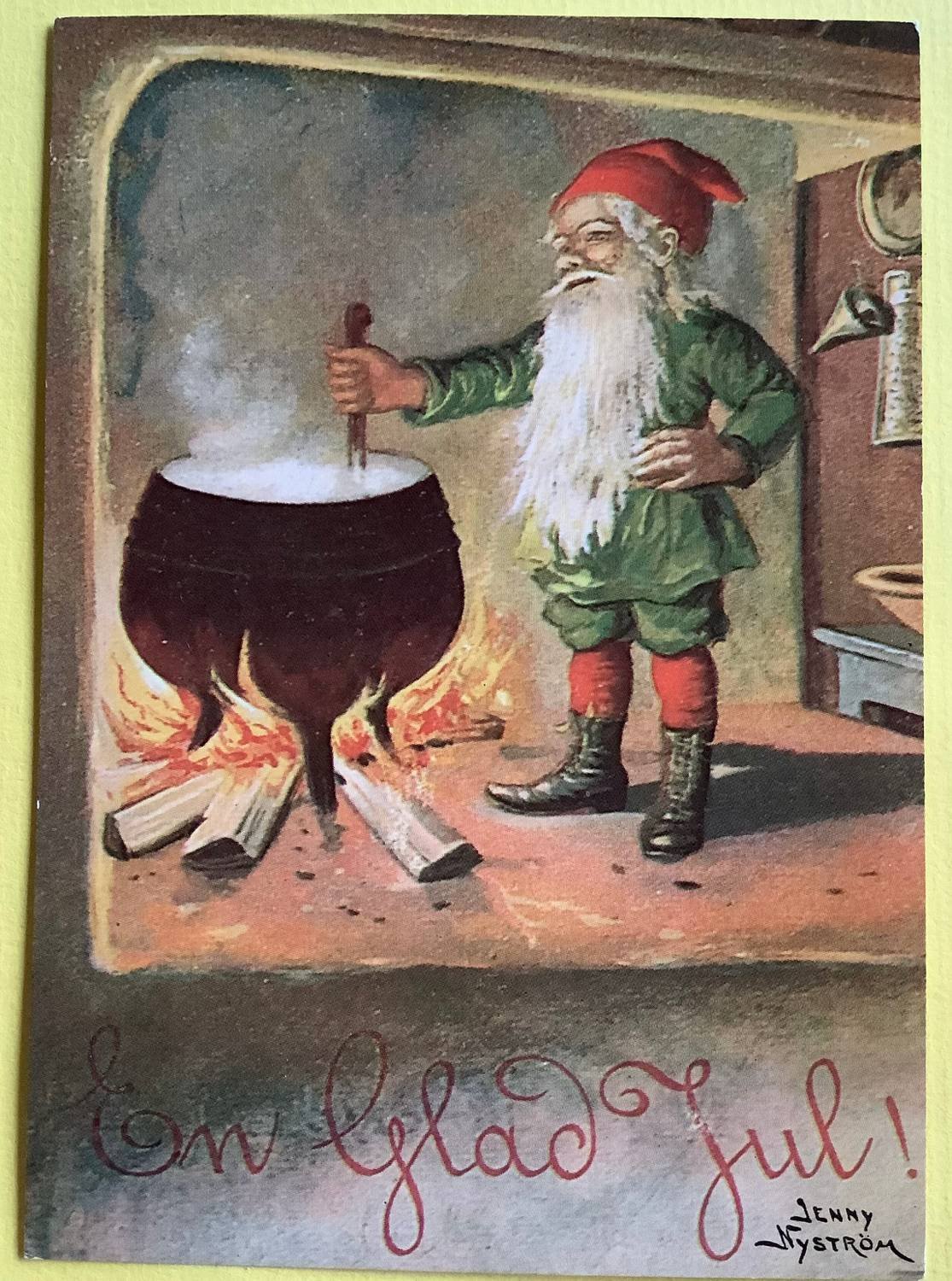 Julkort Tomte JENNY NYSTRÖM Köp på Tradera (612496419)