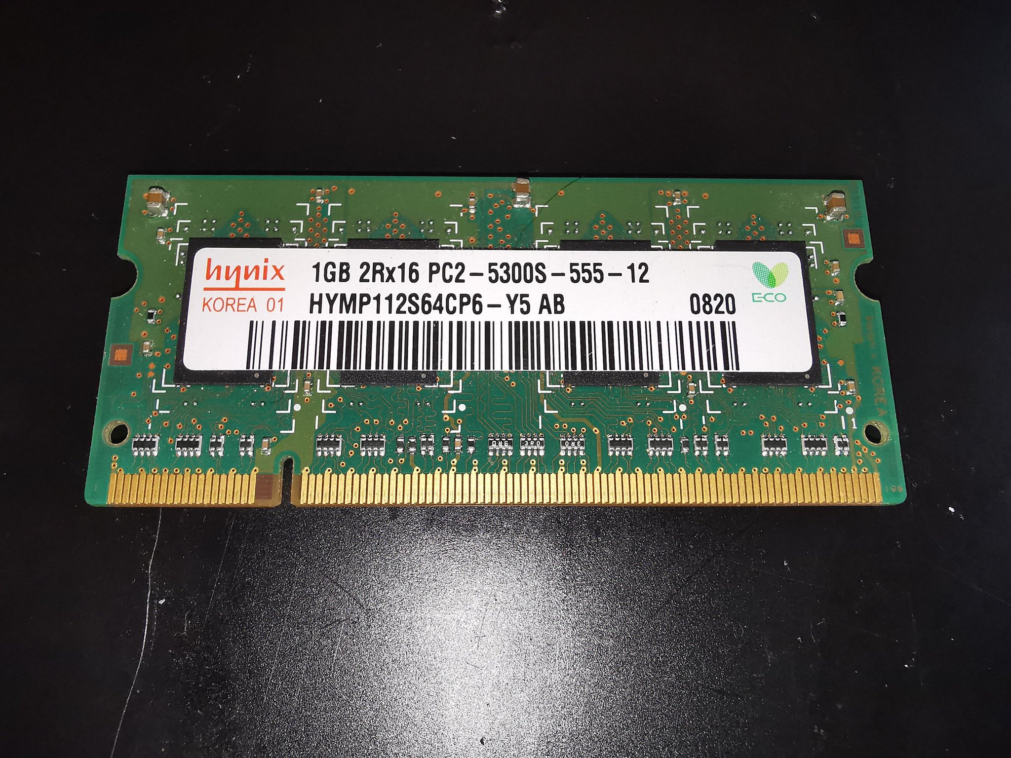 LOT DE 5 RAM DDR2 Hynix 1GB 2R x 8 PC2 5300S 555 12 EUR 16,00   FR