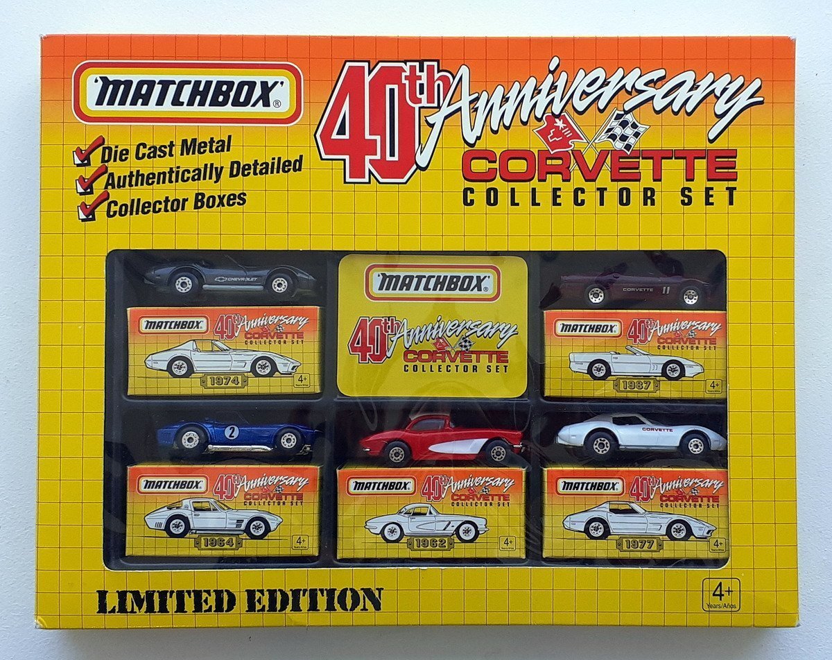 matchbox 40th anniversary corvette collector set