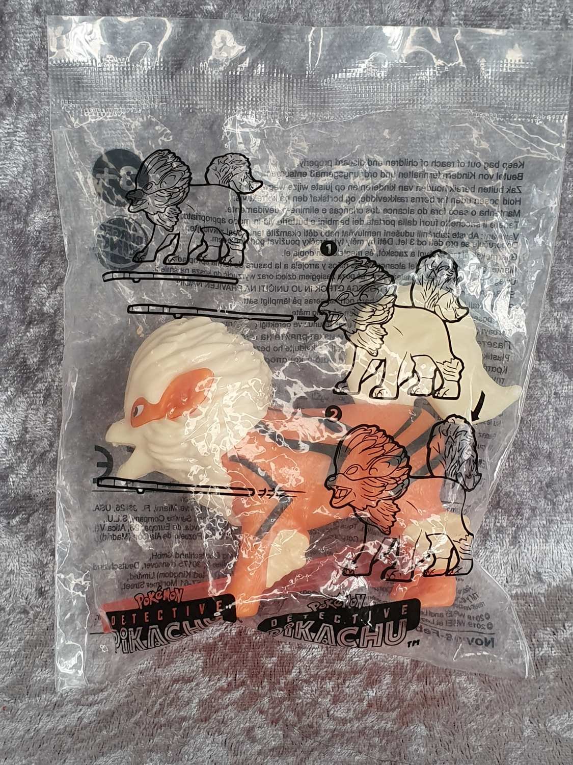 Figurine Burger King Arcanin, Pokémon Detective Pikachu, Neuve Sous Blister