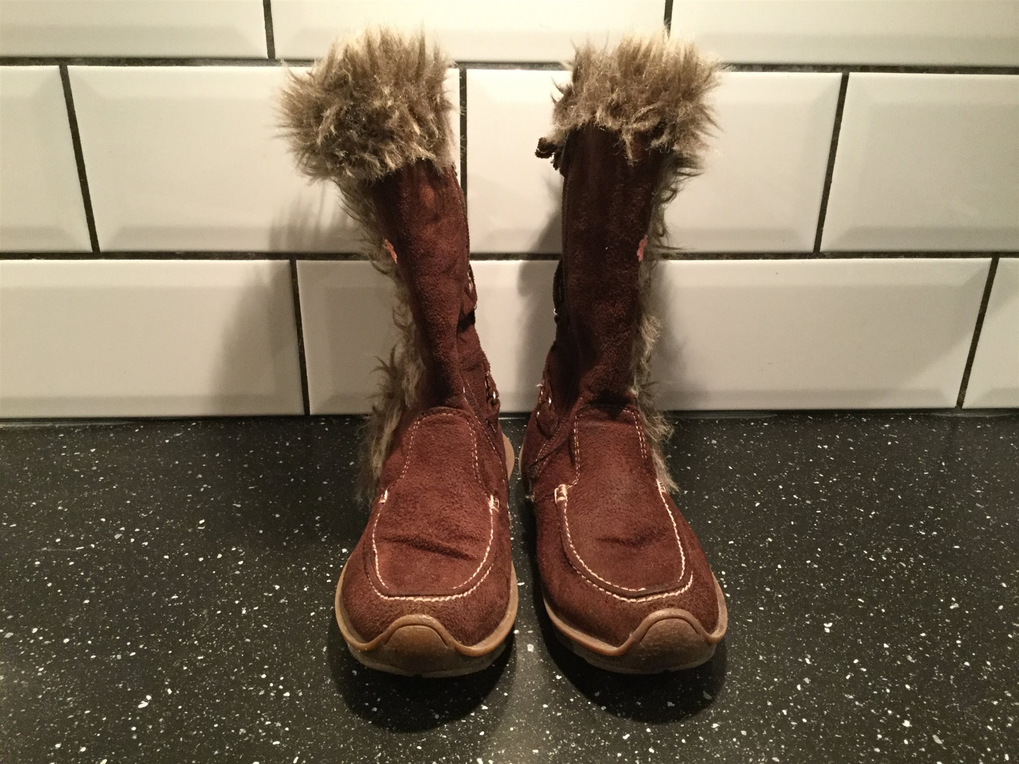Bruna fodrade vinterkängor vinter stövlar vinte.. (331920940 Bruna fodrade vinterkängor vinter stövlar vinte.. (331920940