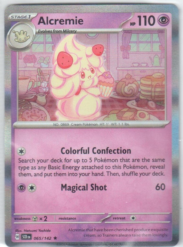 Alcremie V 064/072 Full Art UltraRare Pokémon Shining Fates (Neu