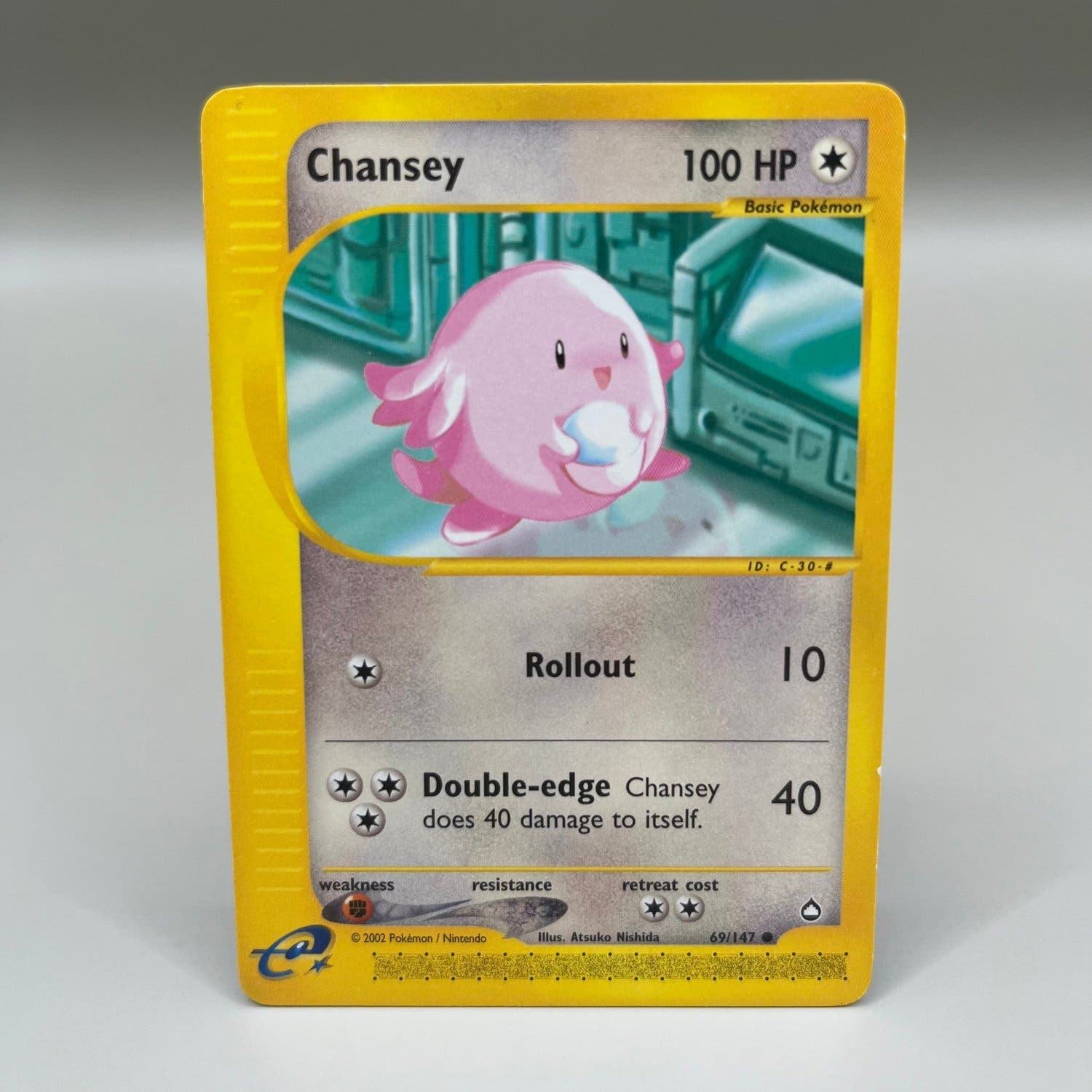 Carta Pokémon Chansey #69 - Edición Aquapolis, Carta Común, Coleccionable E Intercambiable