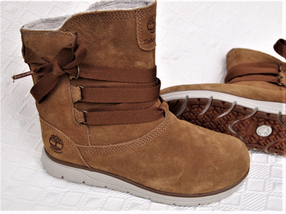timberland leighland pull on wp trapper tan silk suede