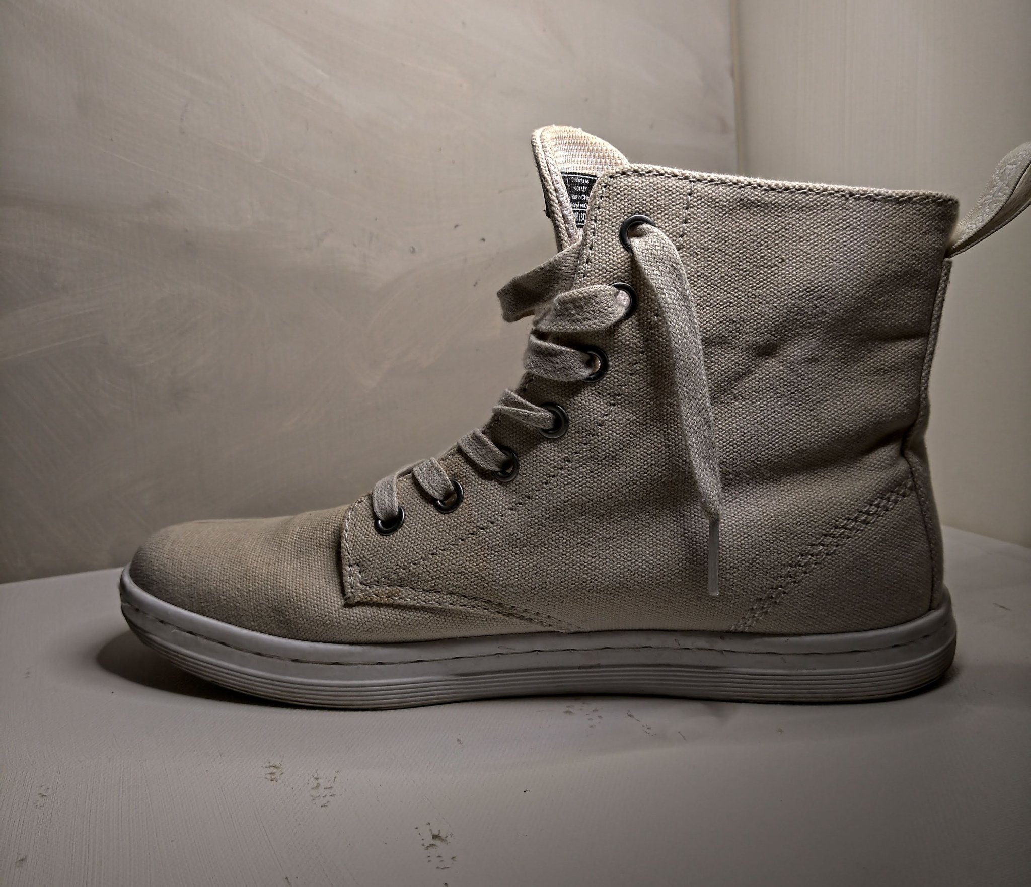 dr martens canvas high tops