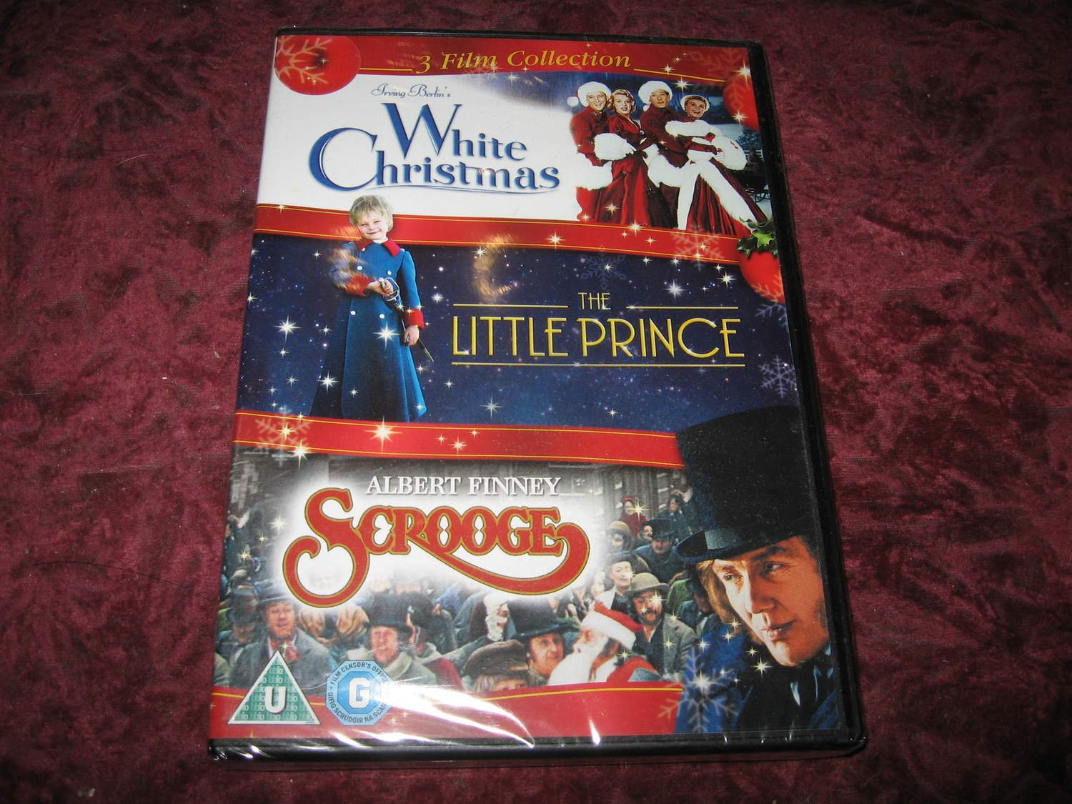 3 ST FILMER - WHITE CHRISTMAS + THE LITTLE PRINCE + SCROOGE (3-DISC DVD) NY INPL