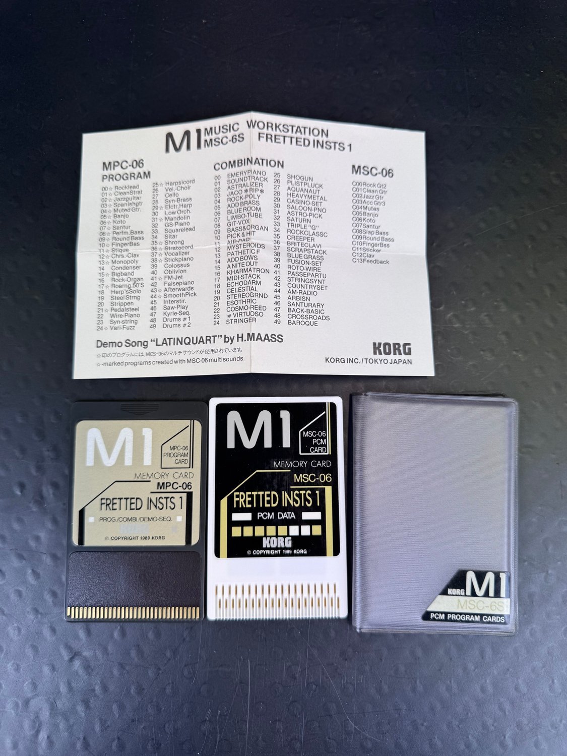 動作品 KORG M1 MSC-06 MPC-06 FRETTED INSTS 動作品 KORG M1 MSC-06 MPC-06 FRETTED INSTS