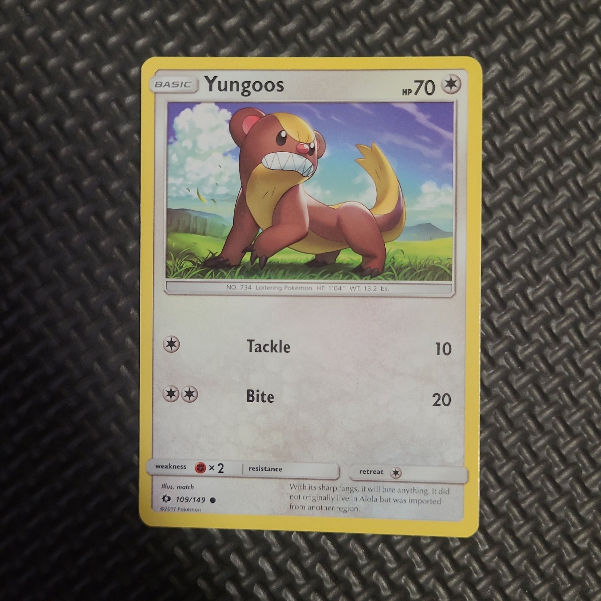 yungoos pokemon card Yungoos (Reverse Holo) main image 1
