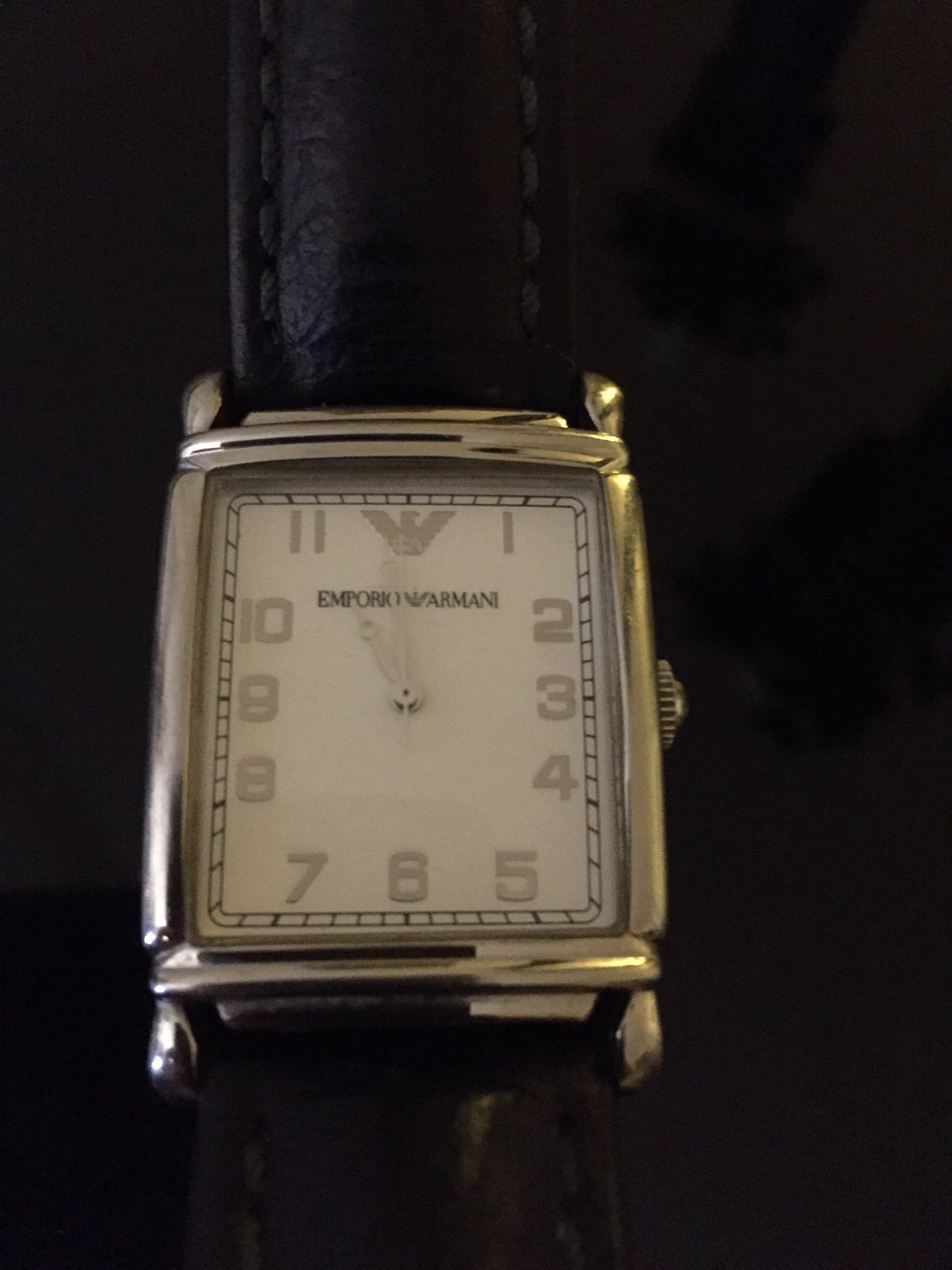 rectangle armani watch