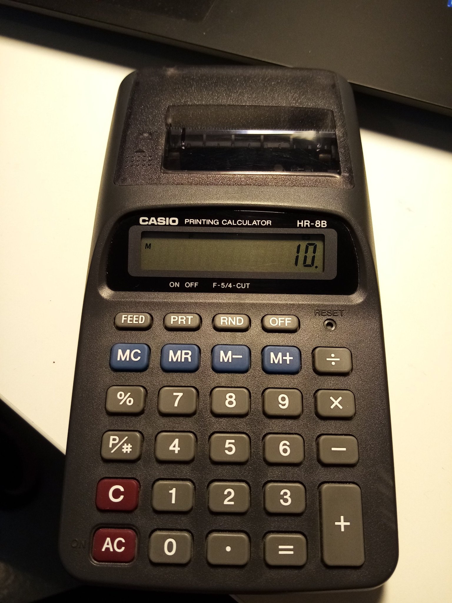 Casio Miniräknare HR8B med Utskrift (407570019) ᐈ Köp på Tradera