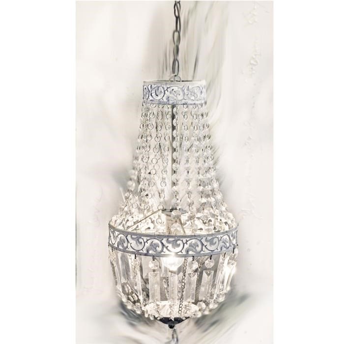 Ljuvlig takkrona shabby chic lantlig på tradera.com taklampor ...