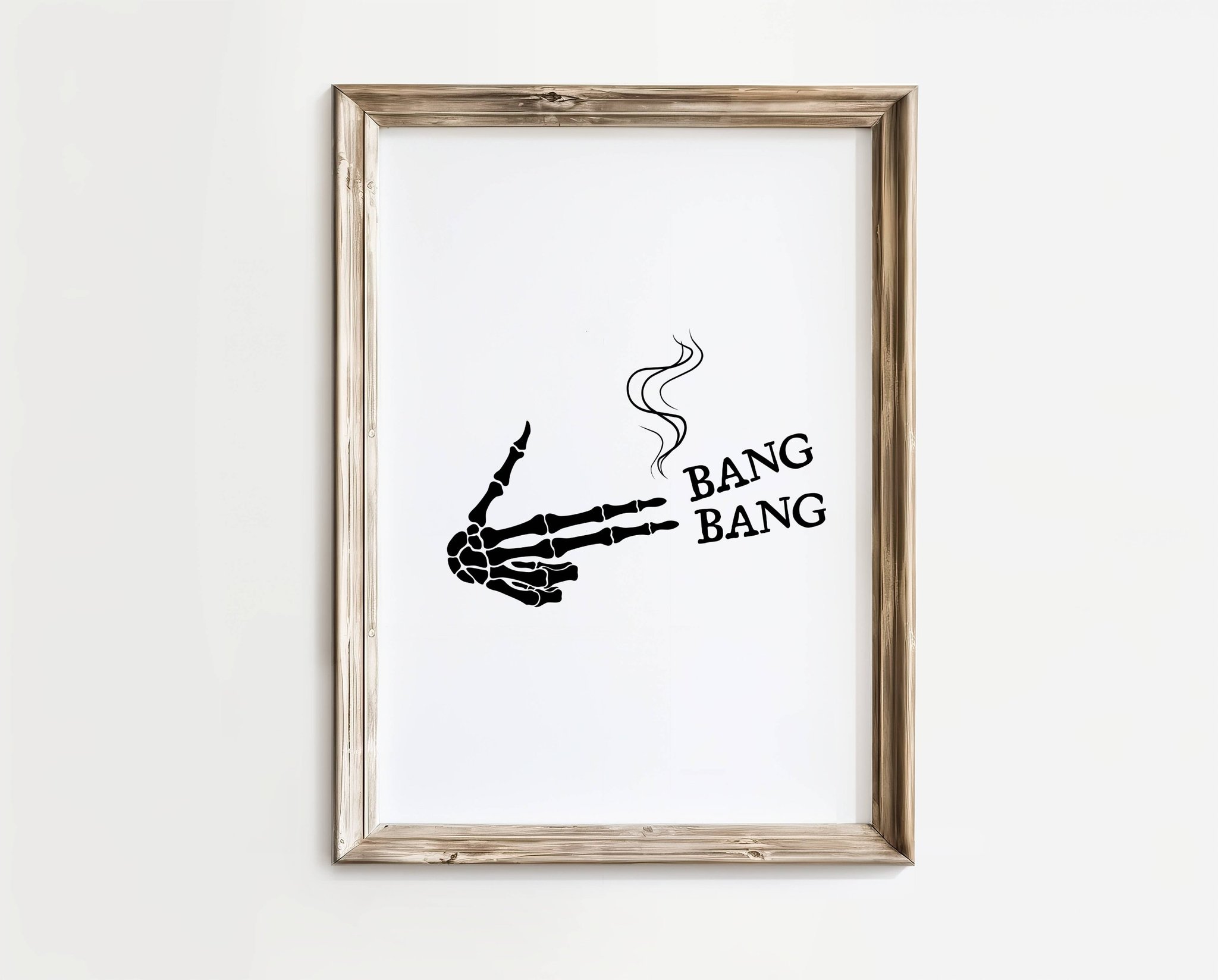 Bang Bang – Skeleton poster | A4 | Rolig present | SkattkammarenSE