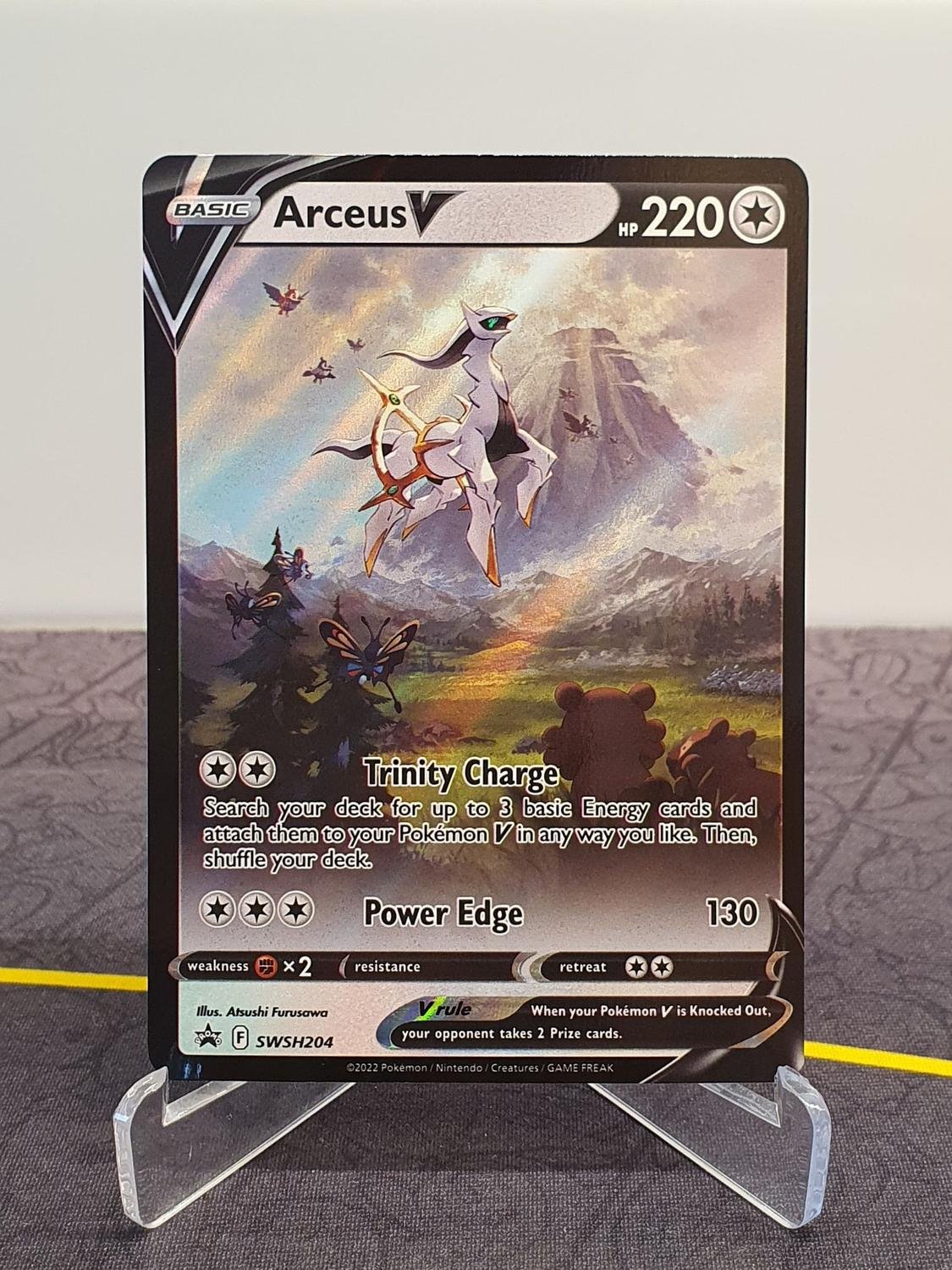 Pokémon TCG Arceus V PSA 10 SWSH204 Black Star Promo Card