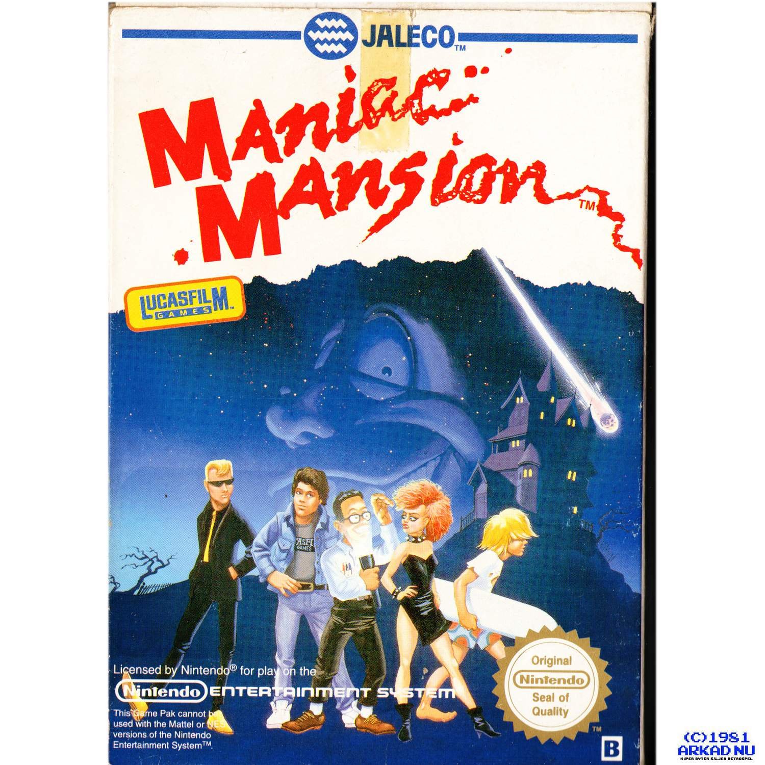 MANIAC MANSION NES SCN NESJMSWE/.. Köp från arkadnu på Tradera