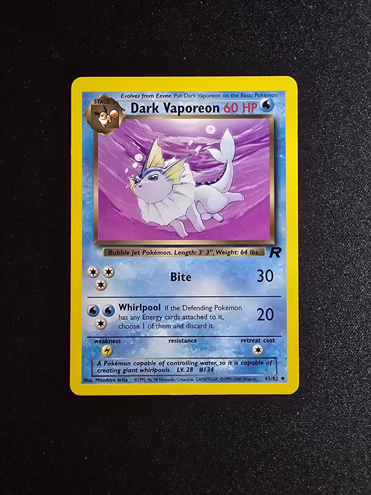Dark Vaporeon 45/82 | Team Rocket | Kp p Tradera (727179147)
