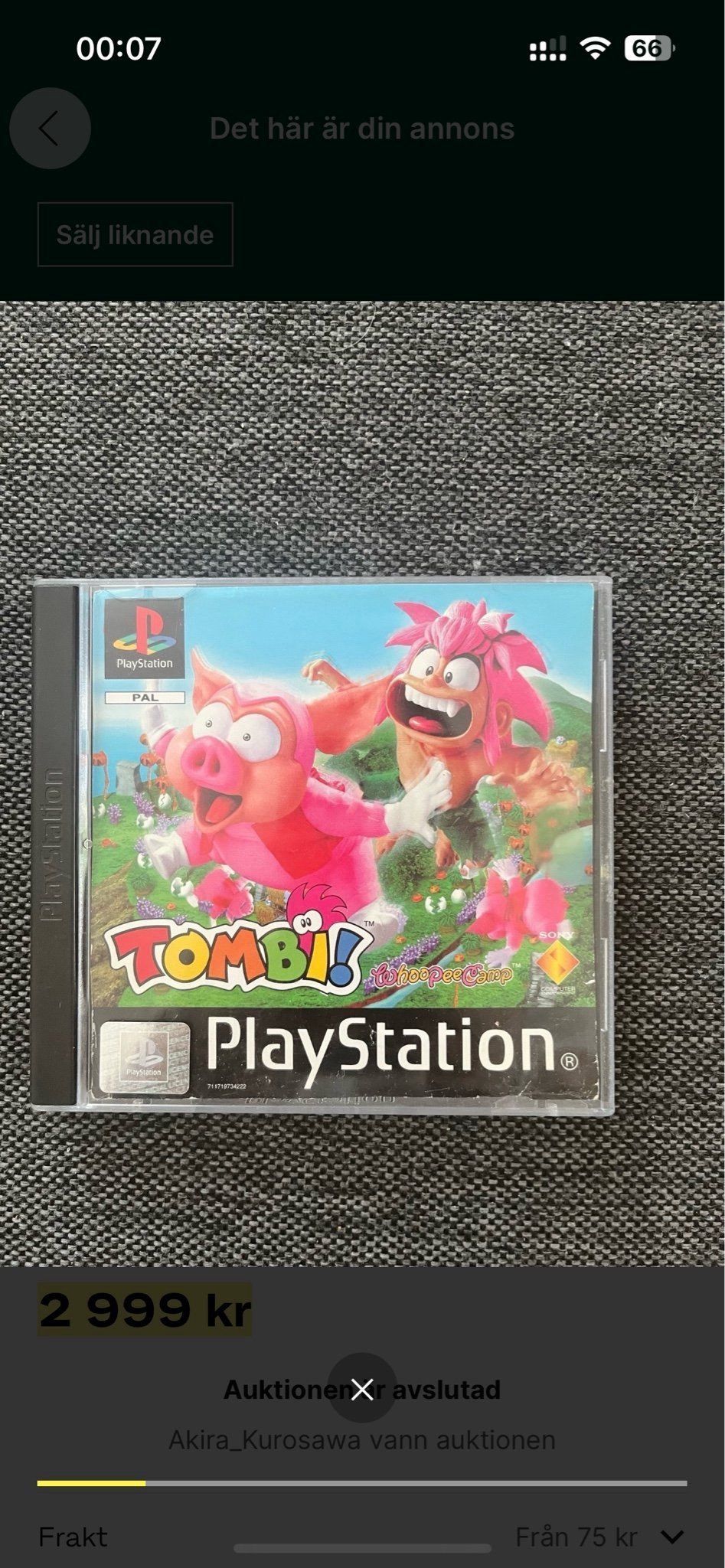 Tombi ps1 psx PlayStation sces 01330 - Jeux vidéo