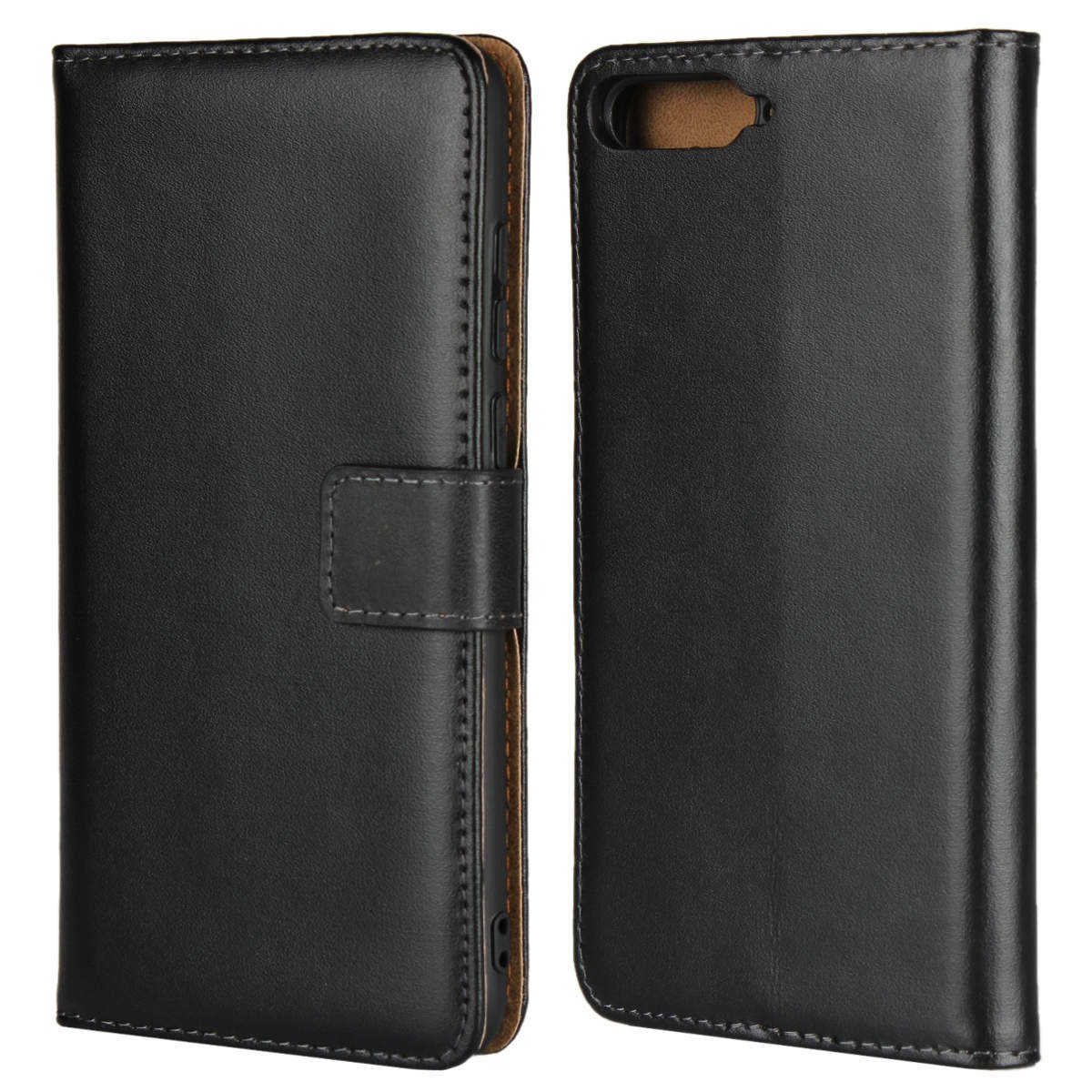 iCoverCase | Huawei Y6 2018 | Plånboksfodral | Svart