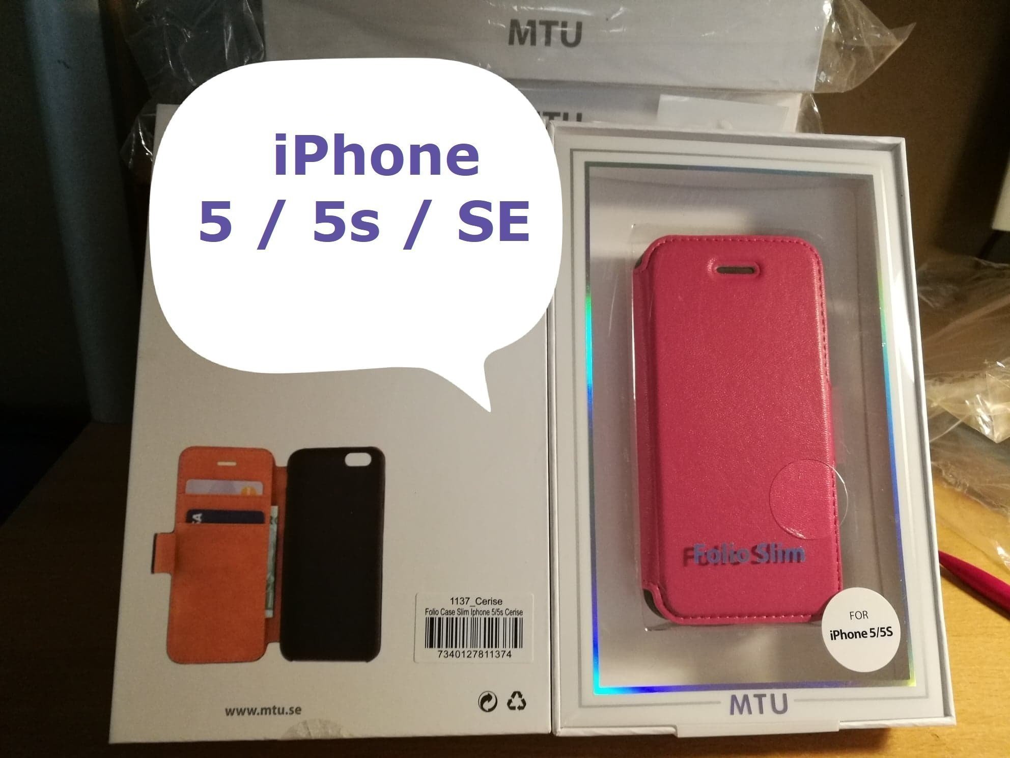 Erbjudande!! iPhone 5 / 5s / SE Snyggt Modernt Flip Case Mobilplånbok