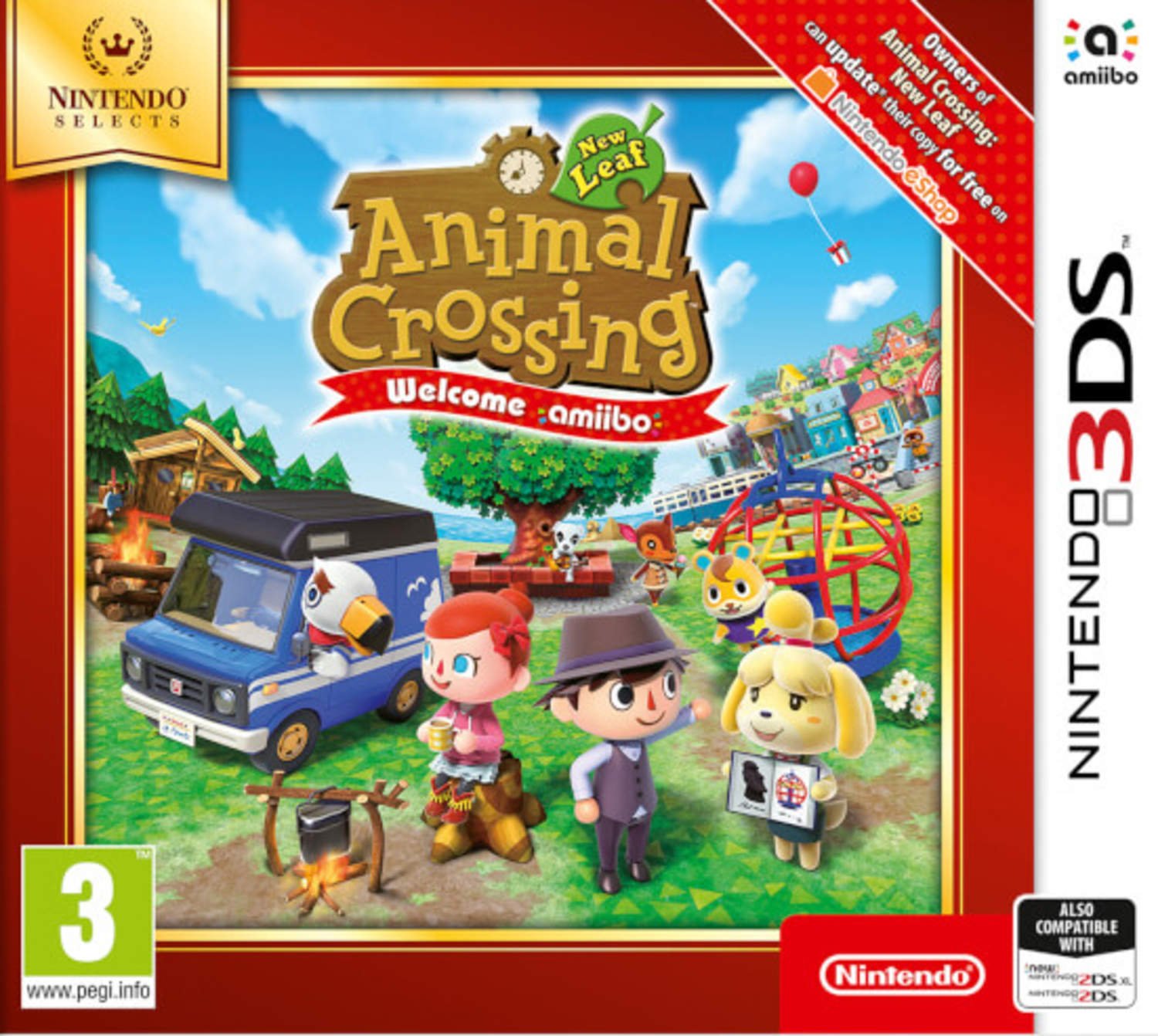 Animal Crossing: New Leaf Welcome Amiibo - Nintendo Selects - Nintendo 3DS
