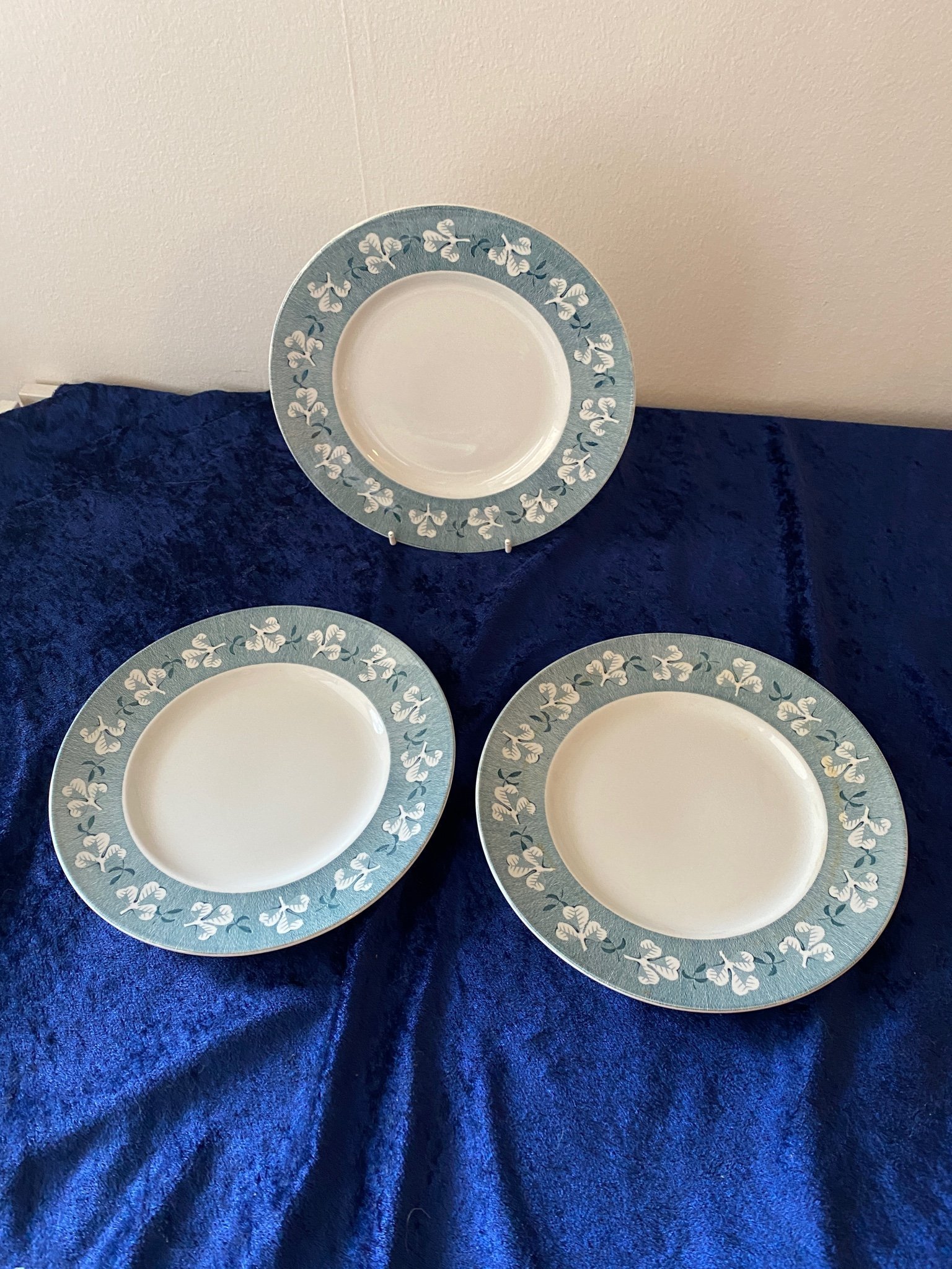 Cloverdale by Ridgway staffordshire 3 tallrikar Köp på Tradera