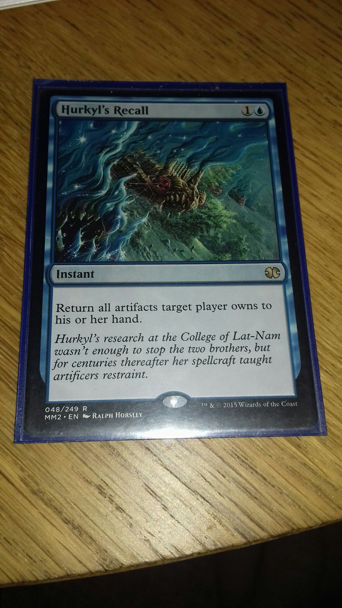 HURKYL/'S RECALL NM mtg Modern Masters 2015 Blue Instant Rare