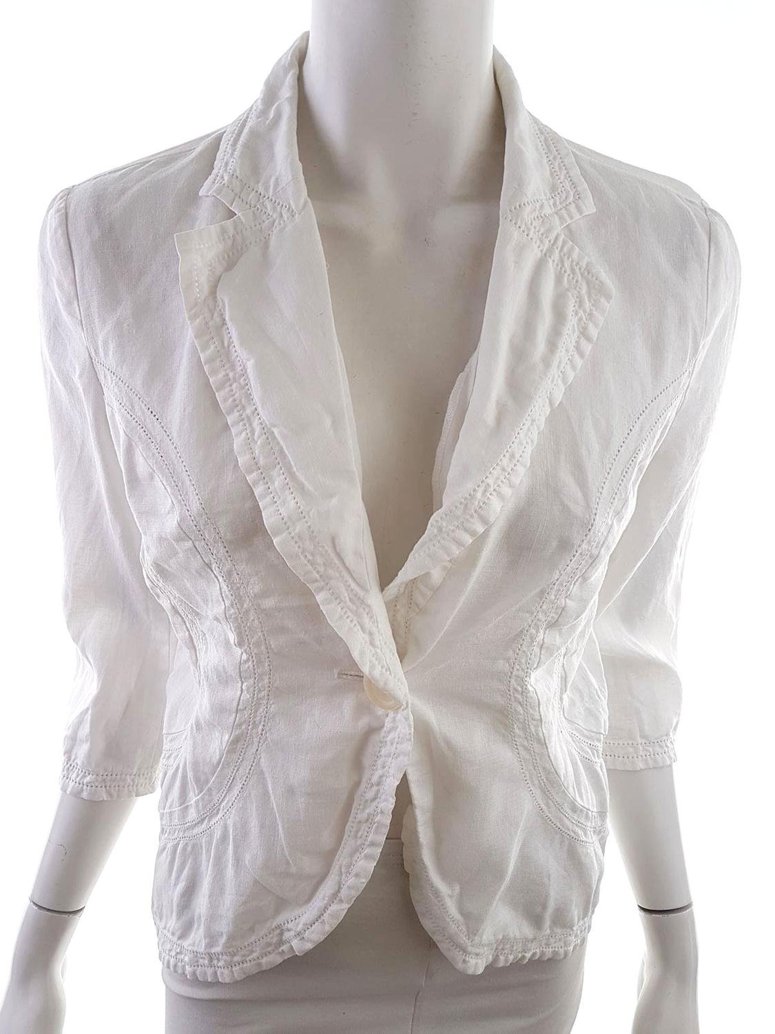 Le chateau Size S Womens Blazer 34 ärm Elfenbenskrage Casual Vintage Chic Le chateau Size S Womens Blazer 34 ärm Elfenbenskrage Casual Vintage Chic