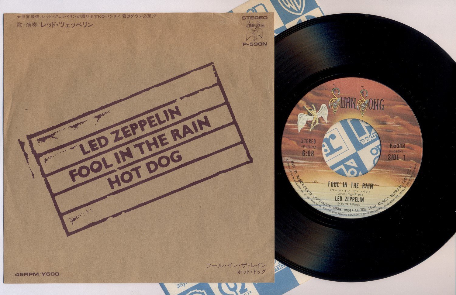 LED ZEPPELIN 'Fool In The Rain / Hot Dog' 1979 .. (364402987) ᐈ Köp på Tradera
