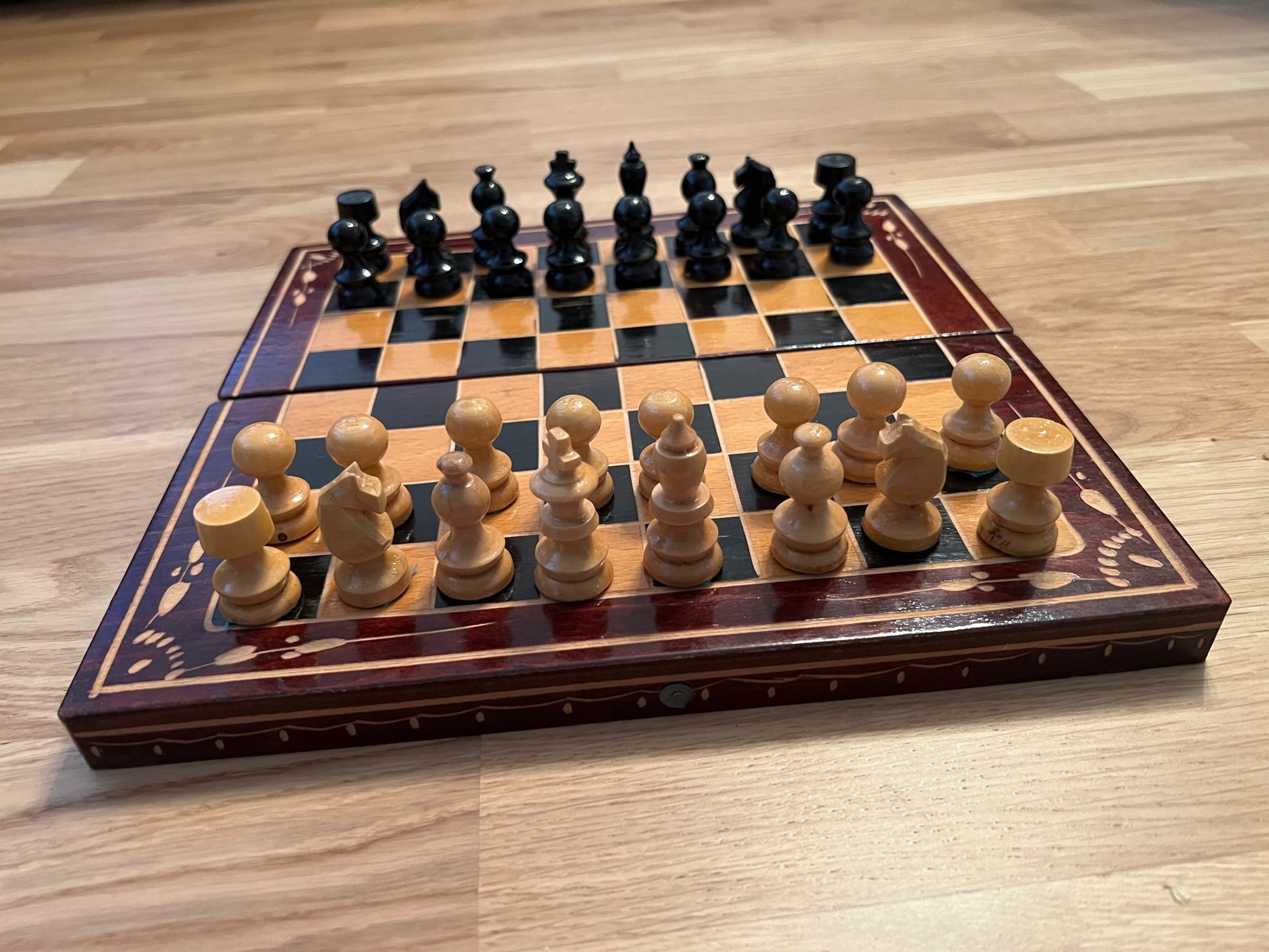 Schack schackspel schackset schackbräde i trä