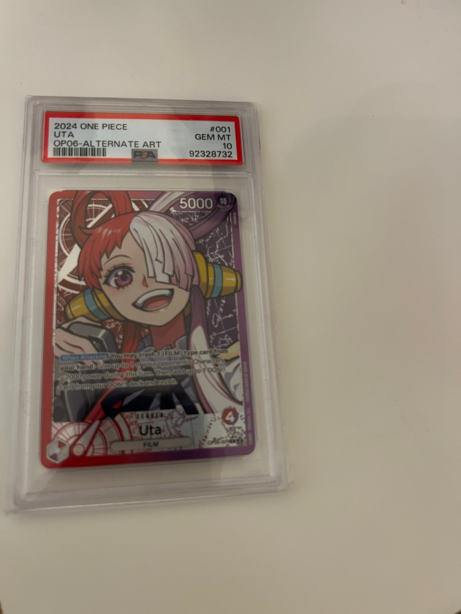 One Piece Uta OP06-Alternate Art PSA 10 | Köp på Tradera (720099536)