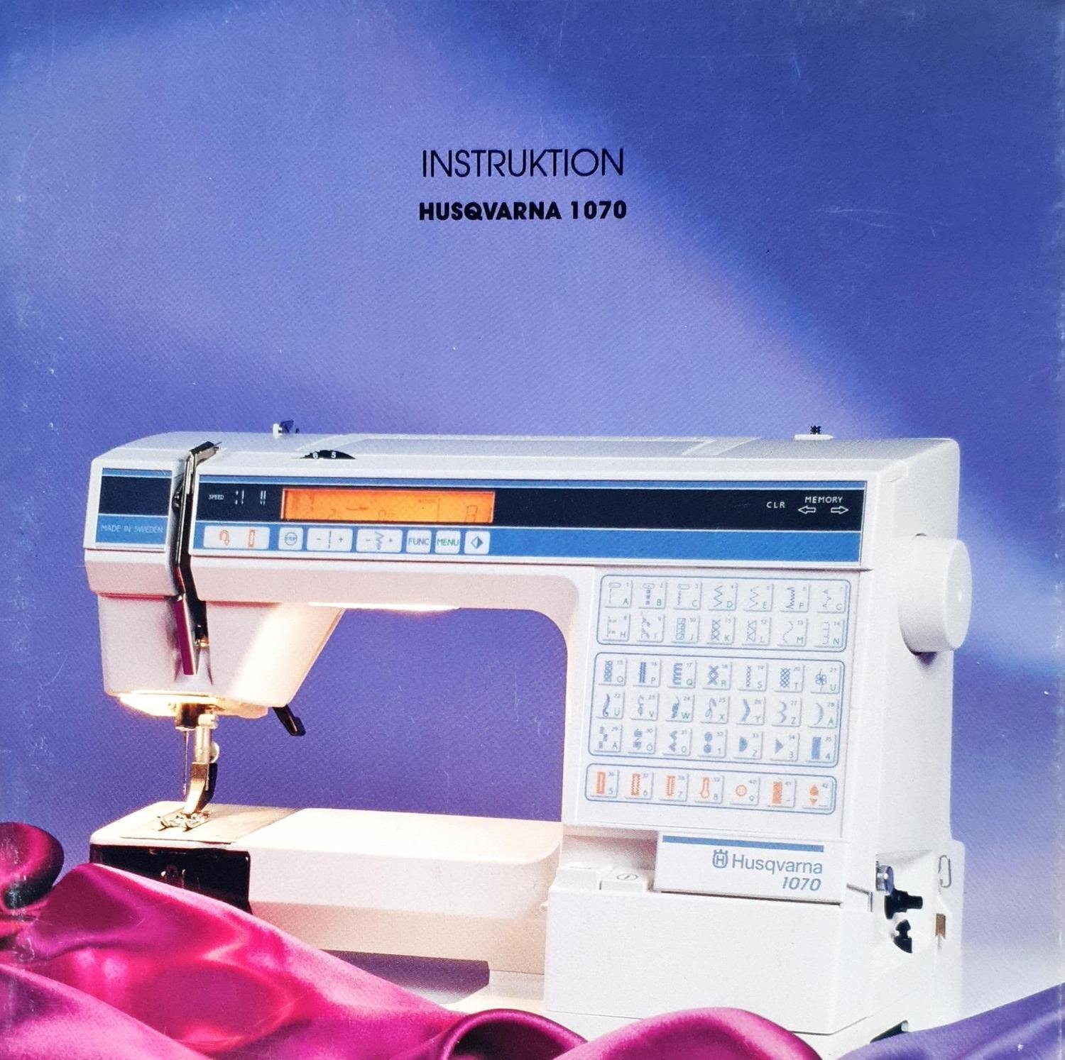 Symaskin Husqvarna 1070, Bruksanvisning EManua.. Köp på Tradera