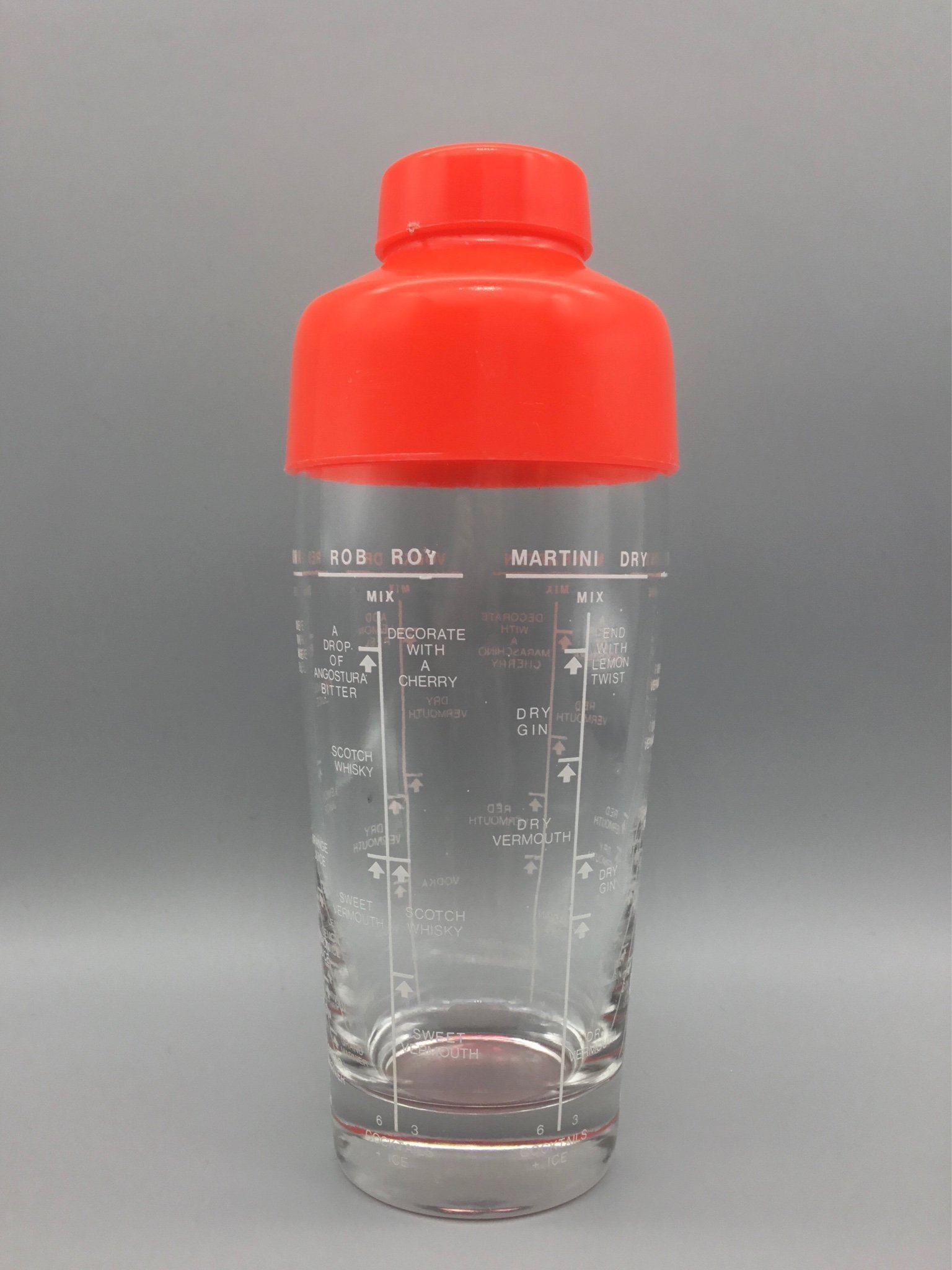 Barman Shaker/ Cocktail Shaker i glas, ITALIEN,.. Köp på Tradera