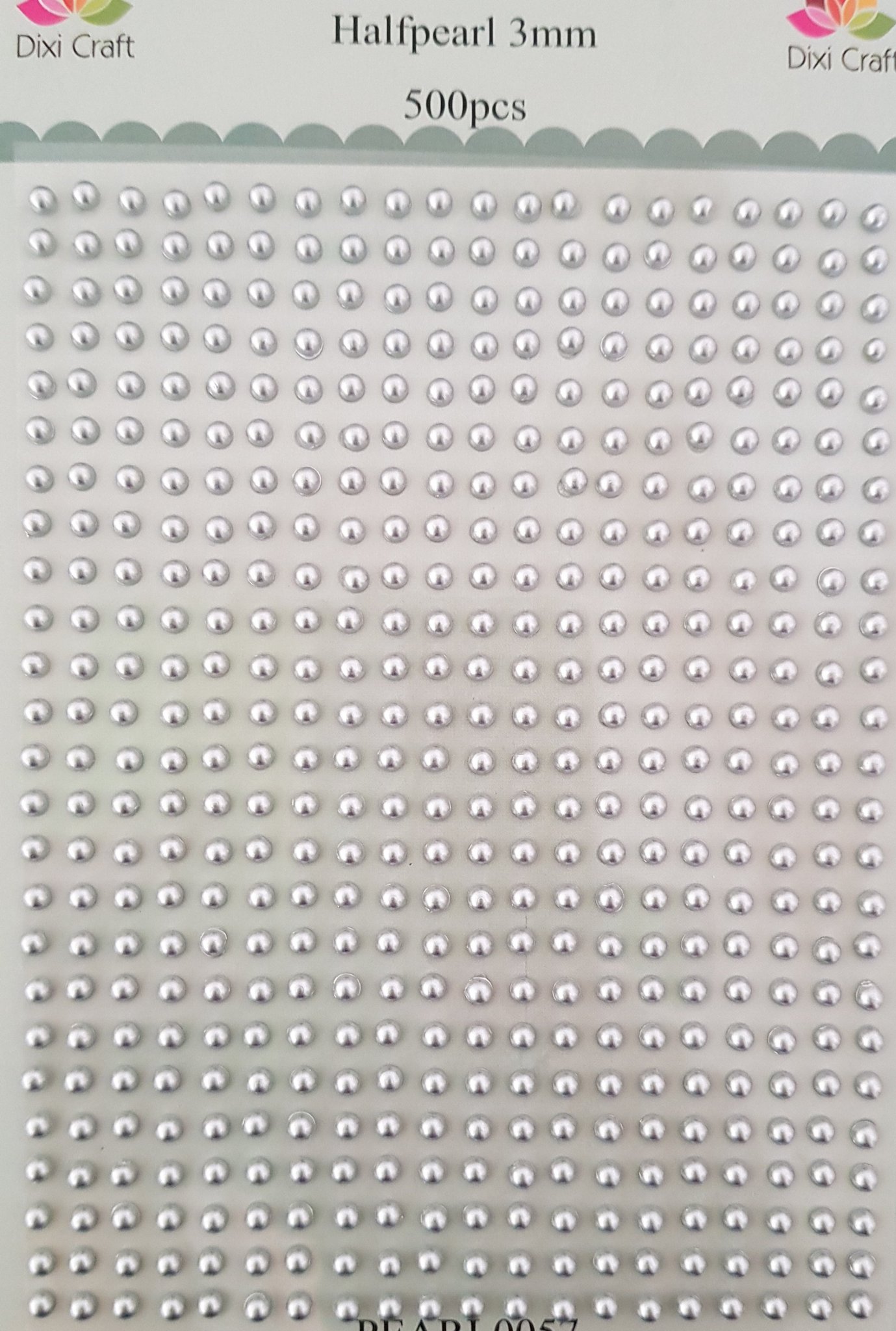 Halvpärlor 500 st, 3 mm - Silver