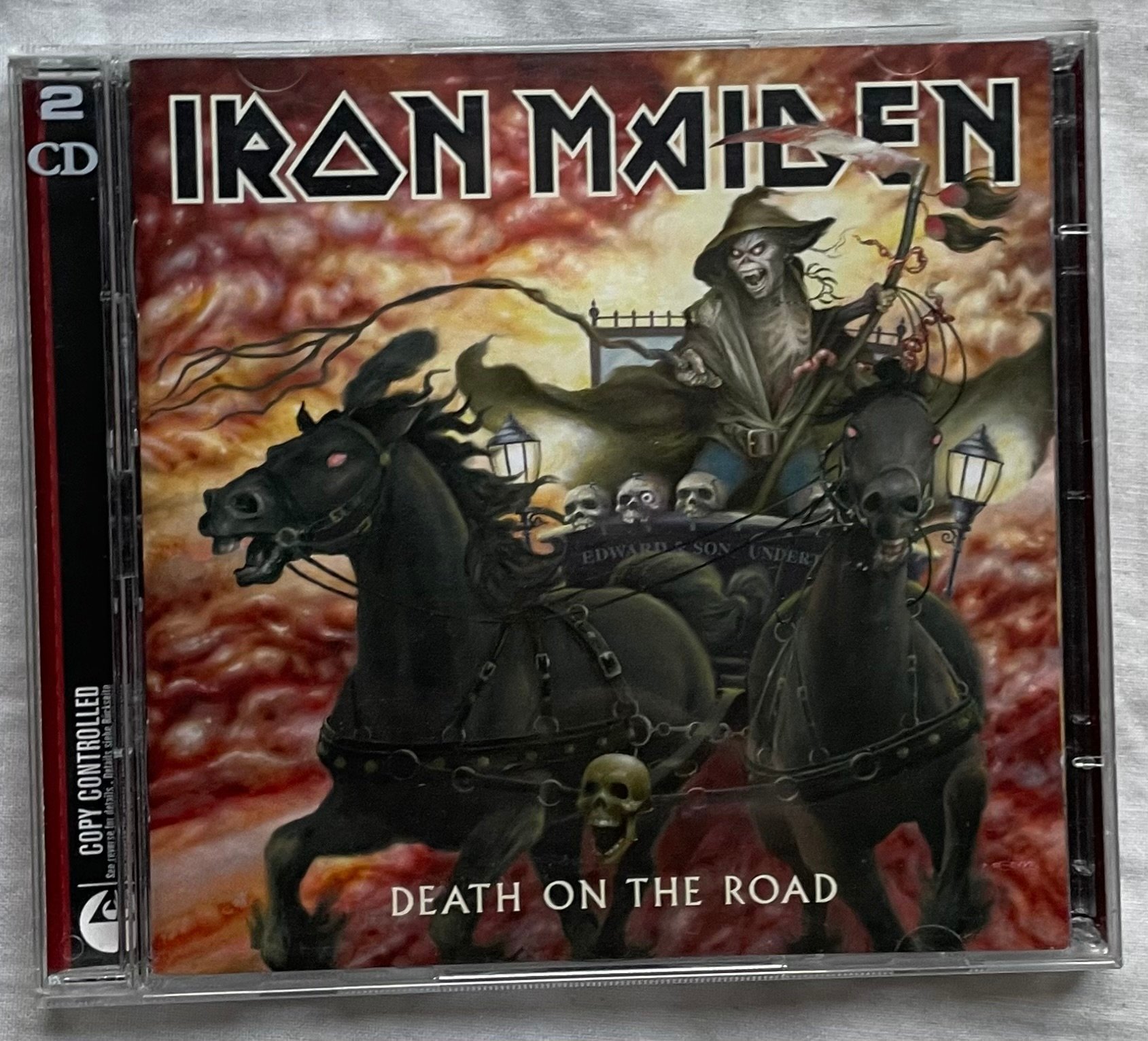 Iron Maiden Death on the Road サイン入り 2CD Iron Maiden - Death