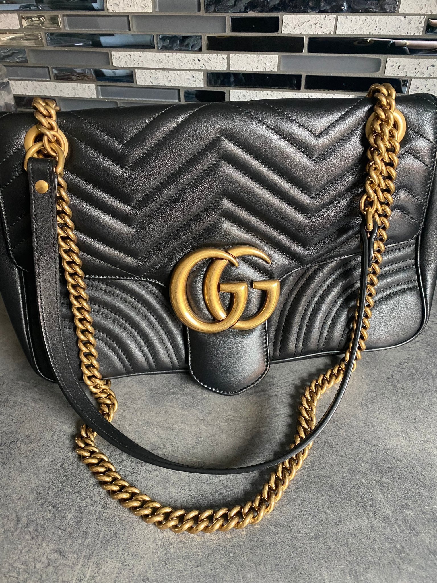 gucci marmont camera bolsa medium