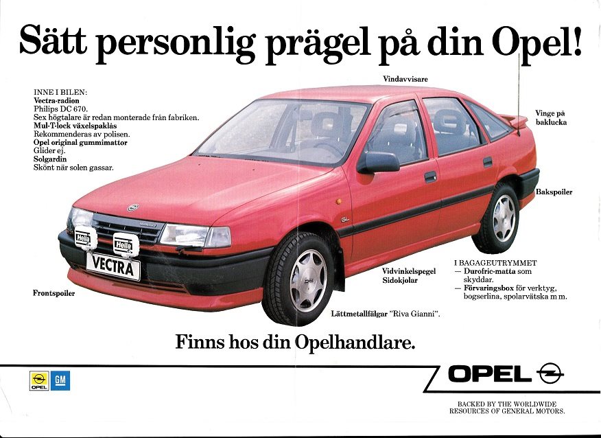 opel vectra tillbehör