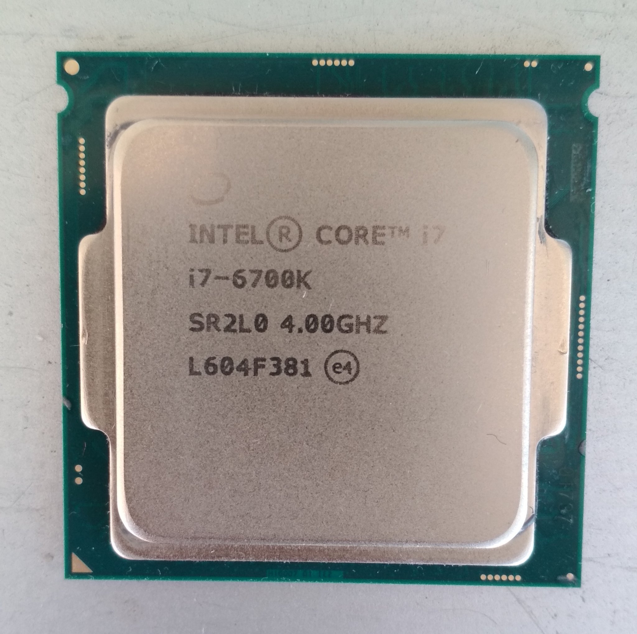 Intel Core i7 6700K 4.0 GHz 8MB socket 1151v1 (391750833) ᐈ Köp på Tradera