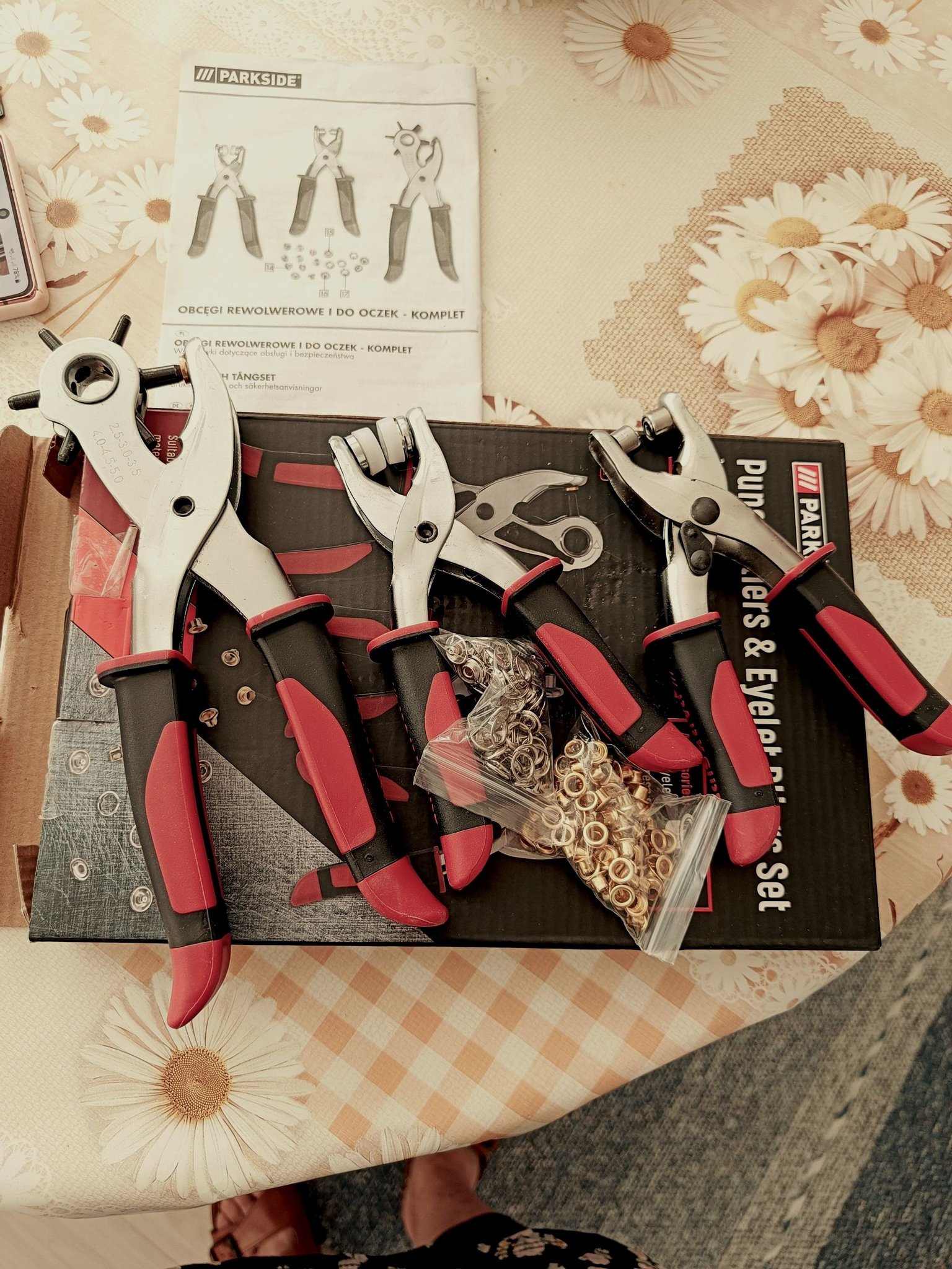 Parkside punch pliers and eyelet pliers set deals