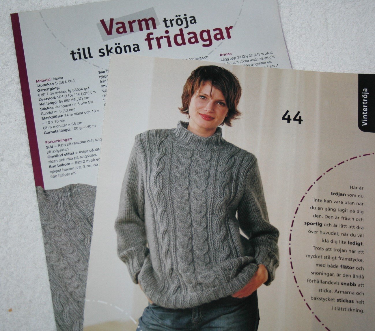 Sticka en härlig tuff tröja till vintern ! Sticka en härlig tuff tröja till vintern !